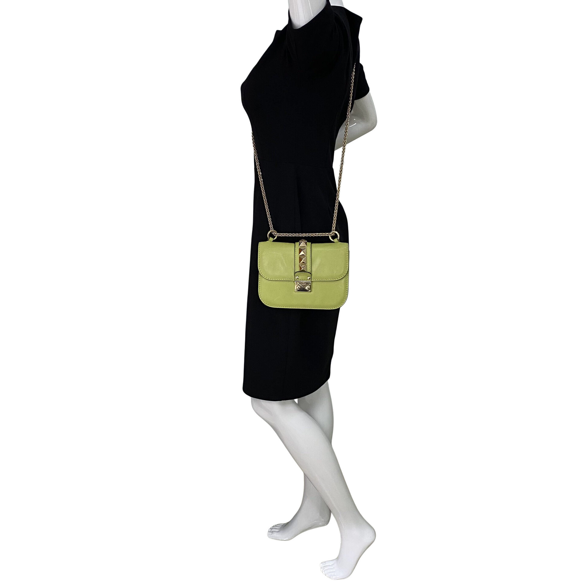 Bolsa Valentino Garavani Glam Lock Verde