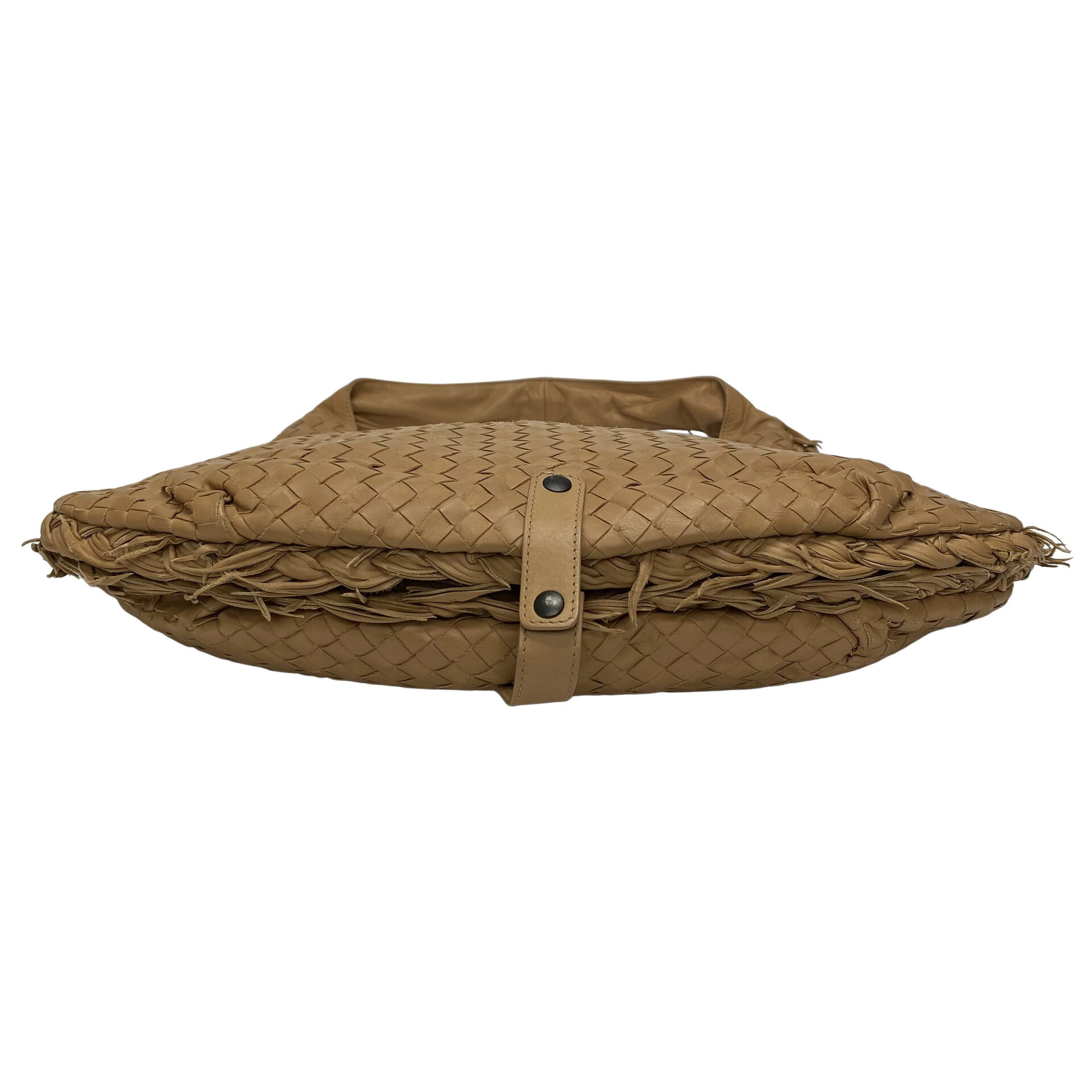 Bolsa Bottega Veneta Intrecciato Hobo Bege