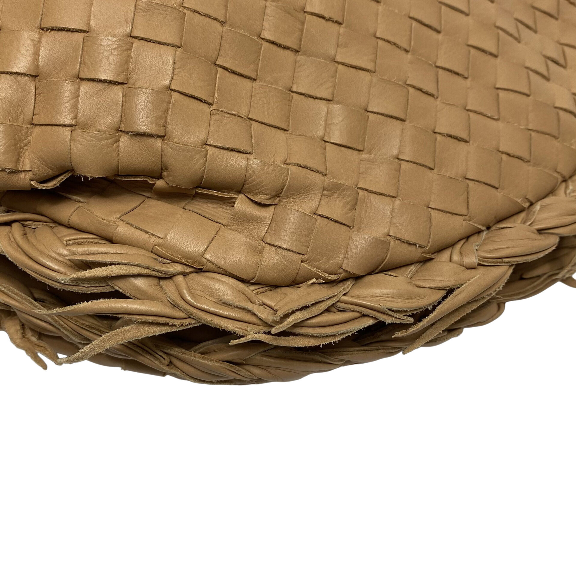 Bolsa Bottega Veneta Intrecciato Hobo Bege