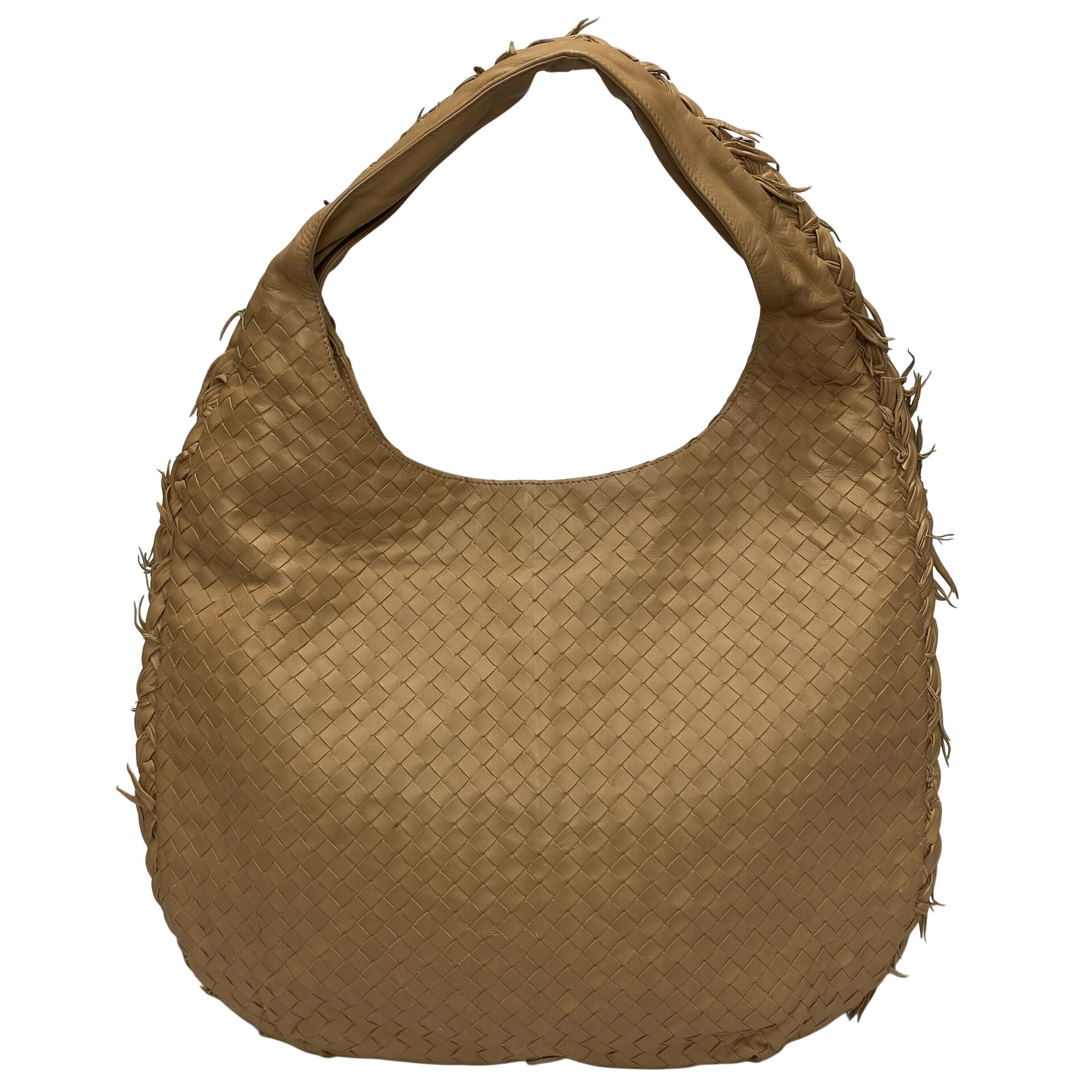 Bolsa Bottega Veneta Intrecciato Hobo Bege