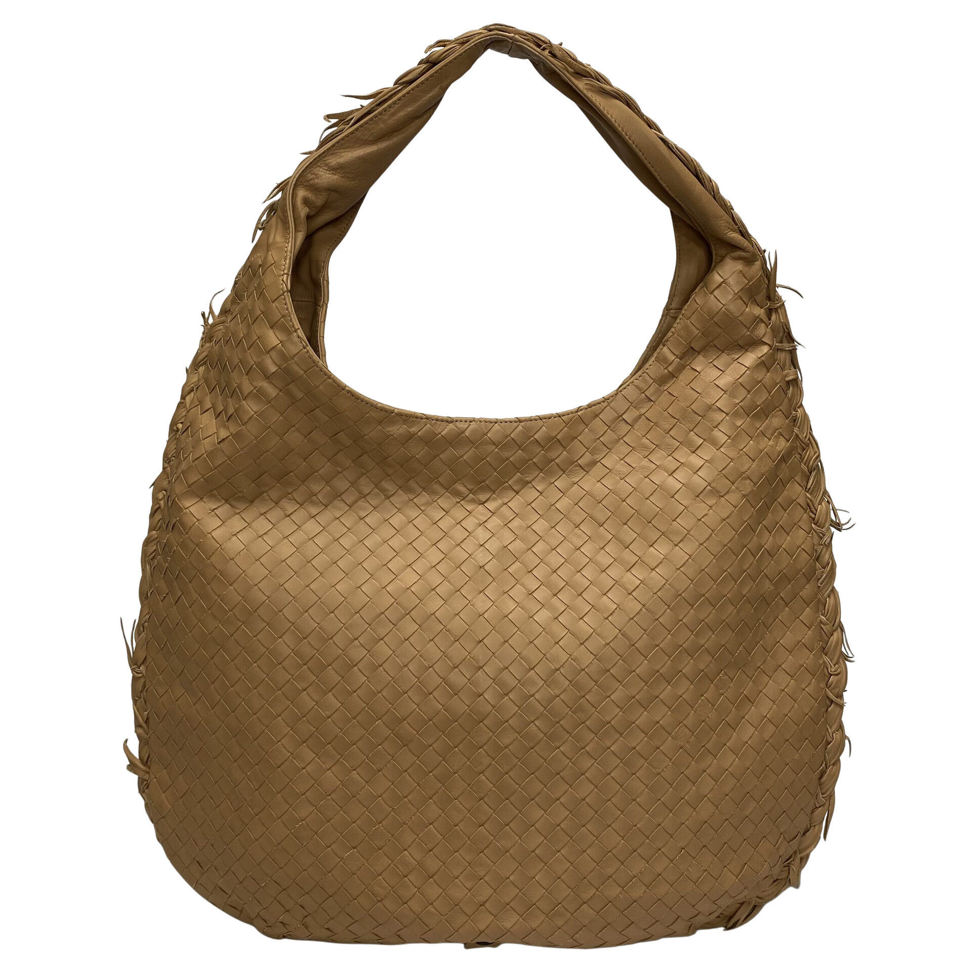 Bolsa Bottega Veneta Intrecciato Hobo Bege