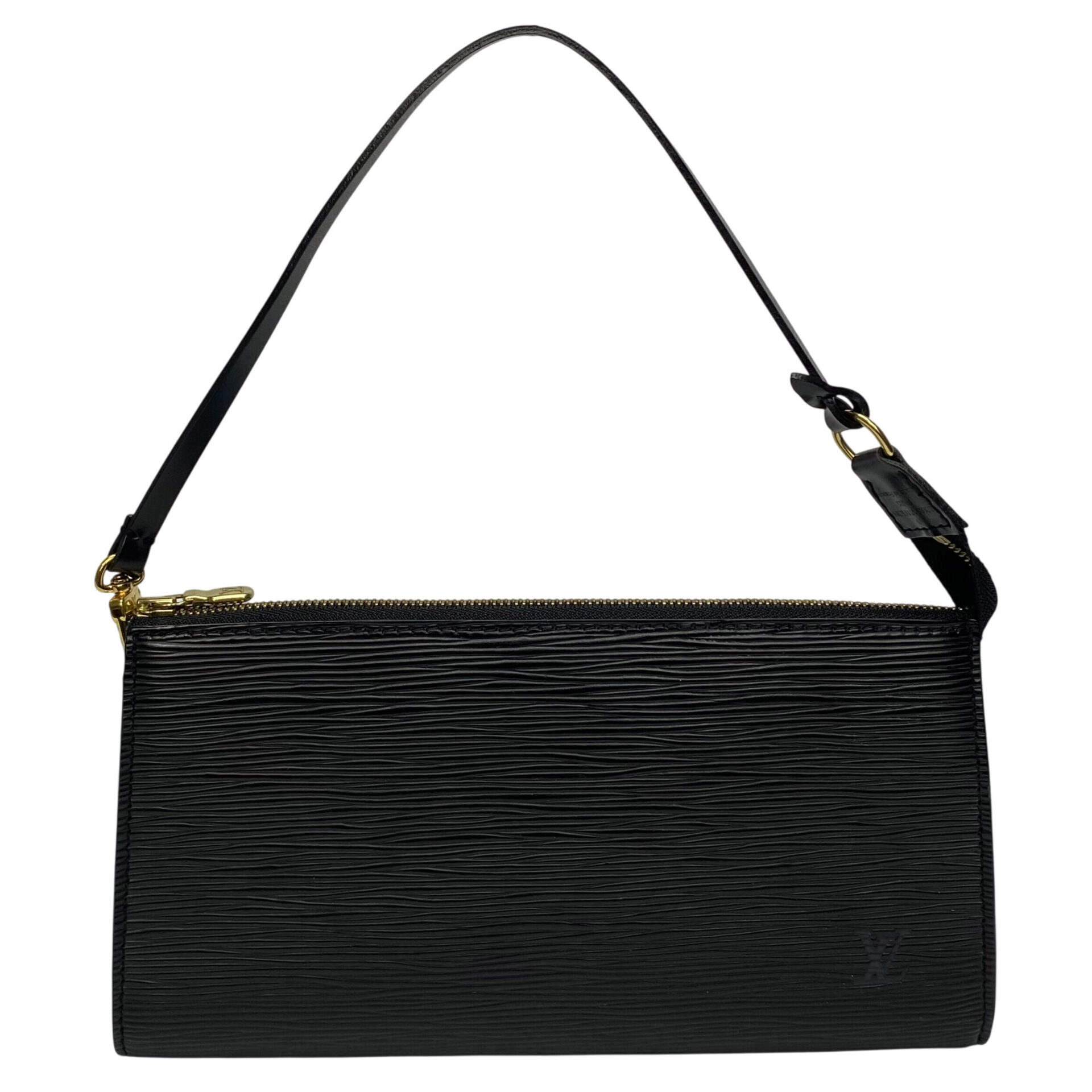 Bolsa Louis Vuitton Pochette Accessoires Couro Epi Preto