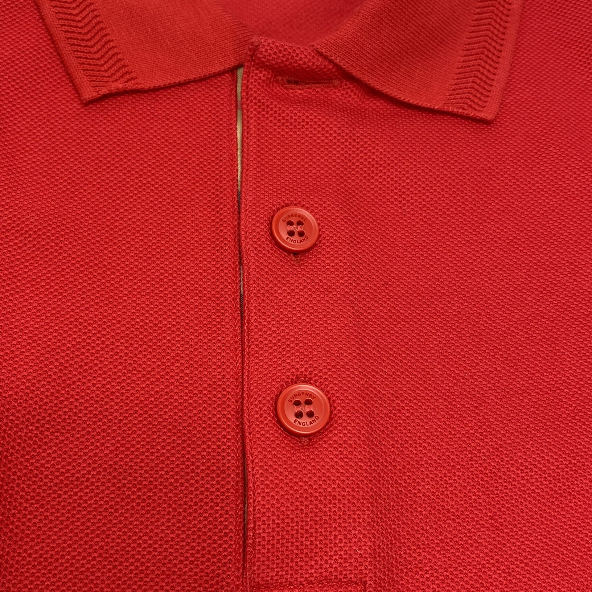 Camisa Burberry Polo Vermelha