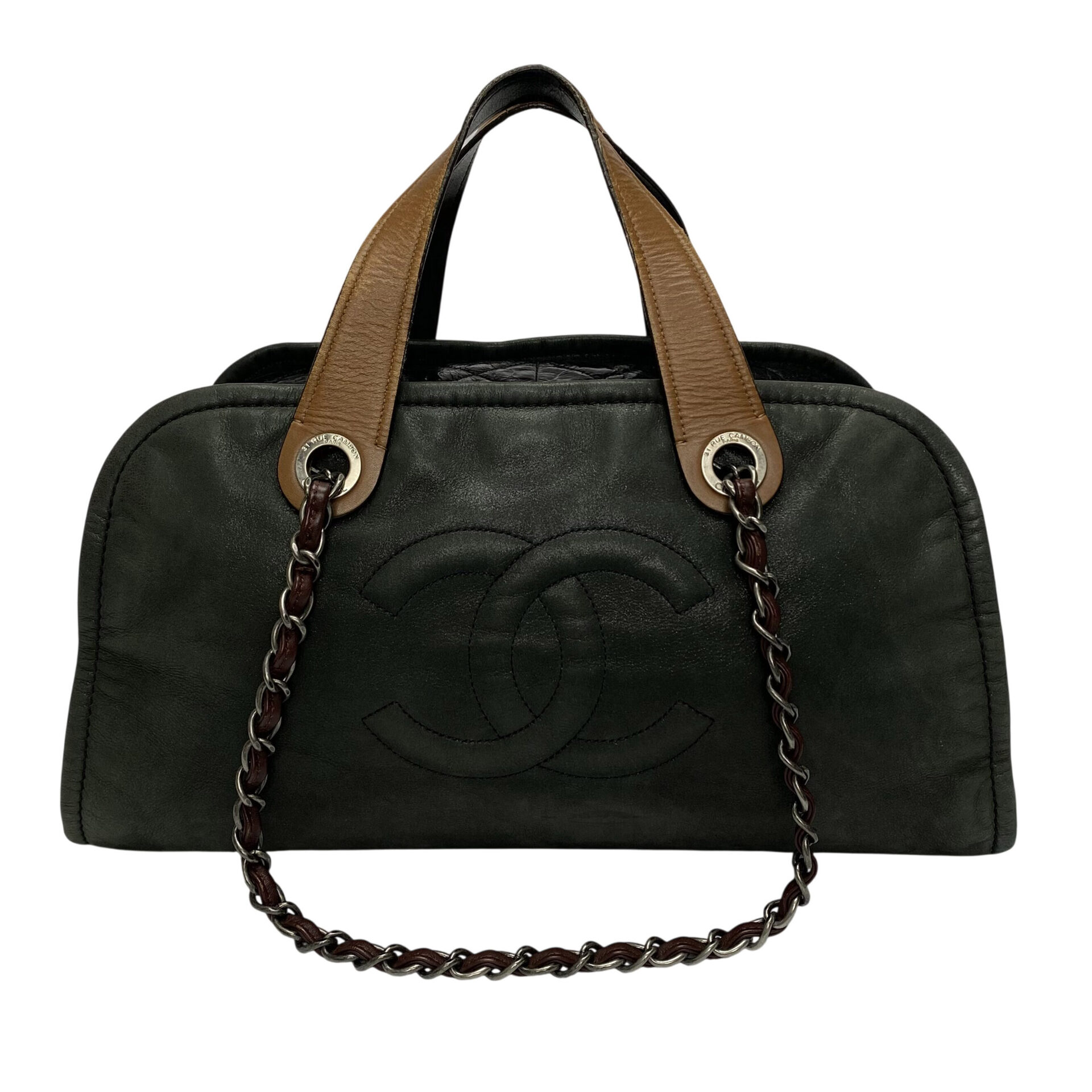 Bolsa Chanel In The Mix Bowler Cinza