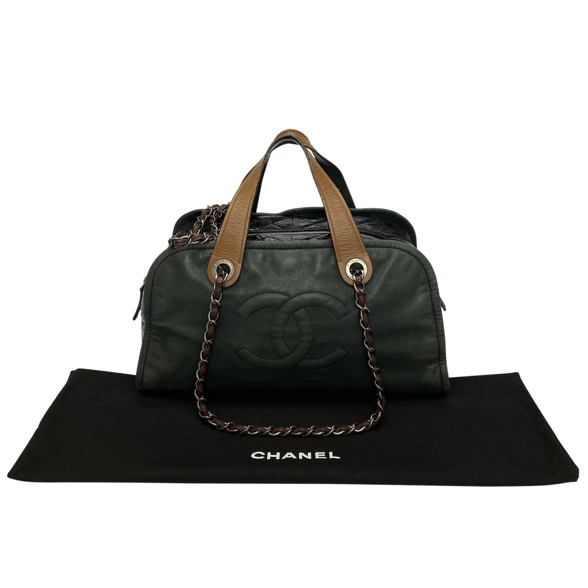 Bolsa Chanel In The Mix Bowler Cinza