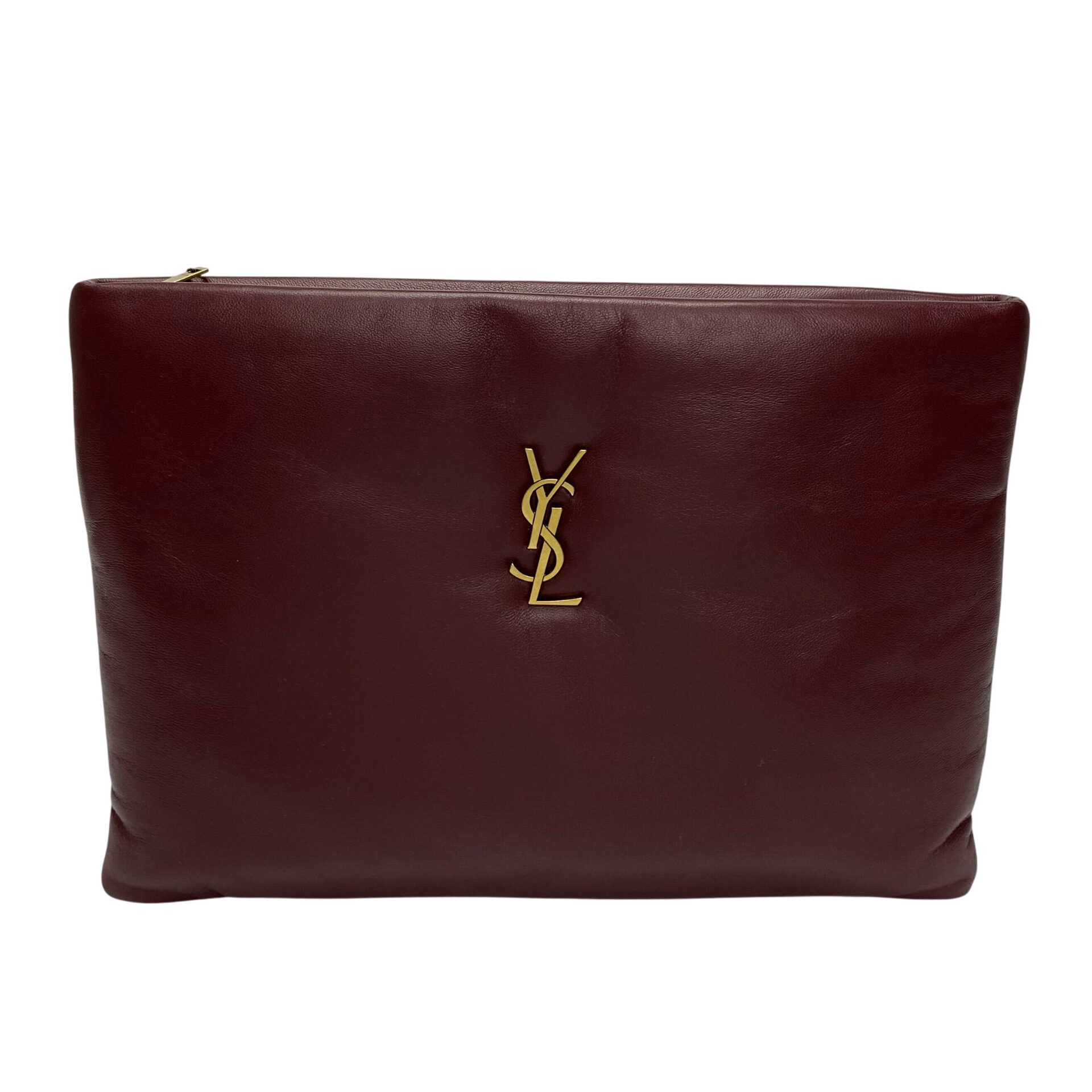 Clutch Saint Laurent Calypso Vinho
