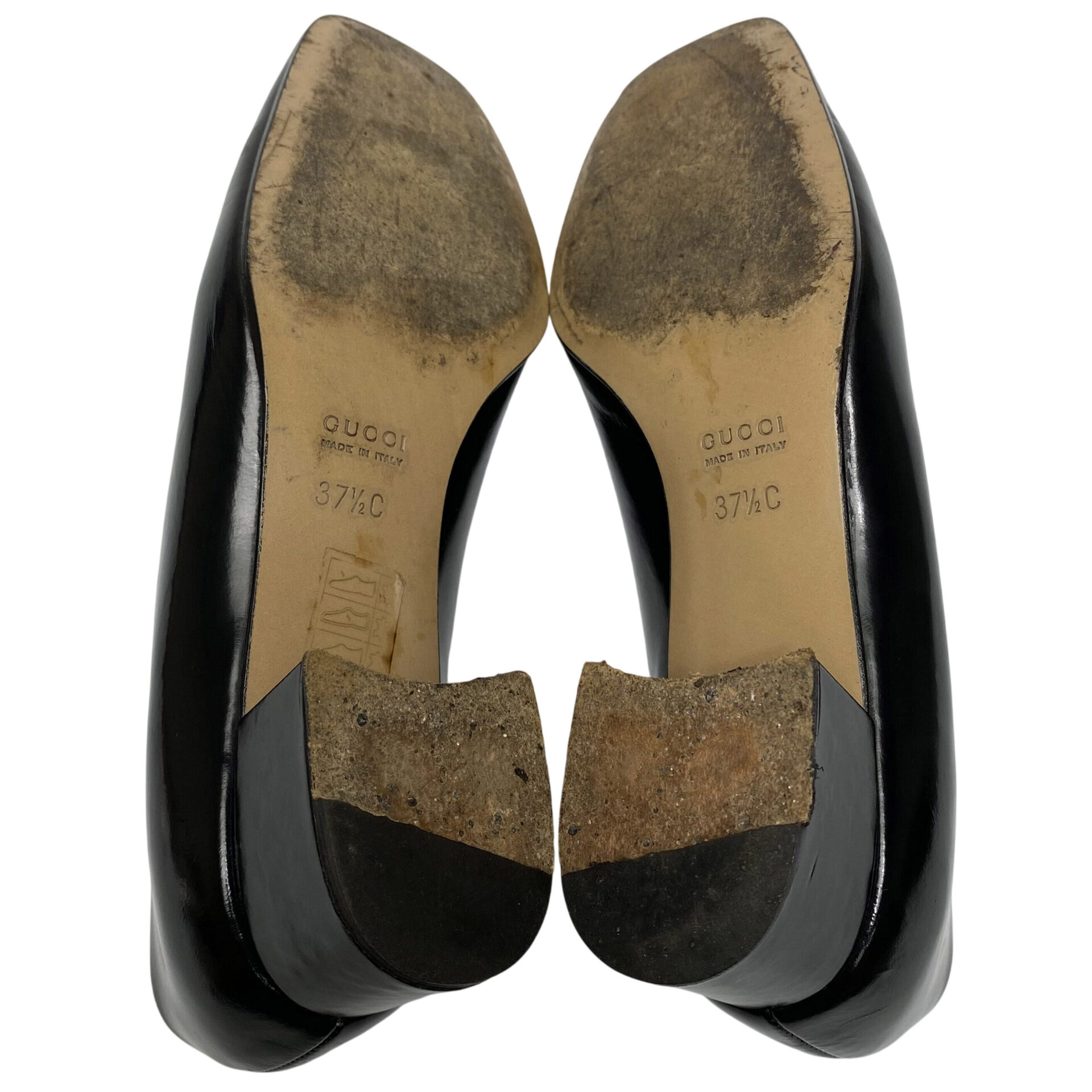 Sapato Gucci Horsebit Vintage Preto