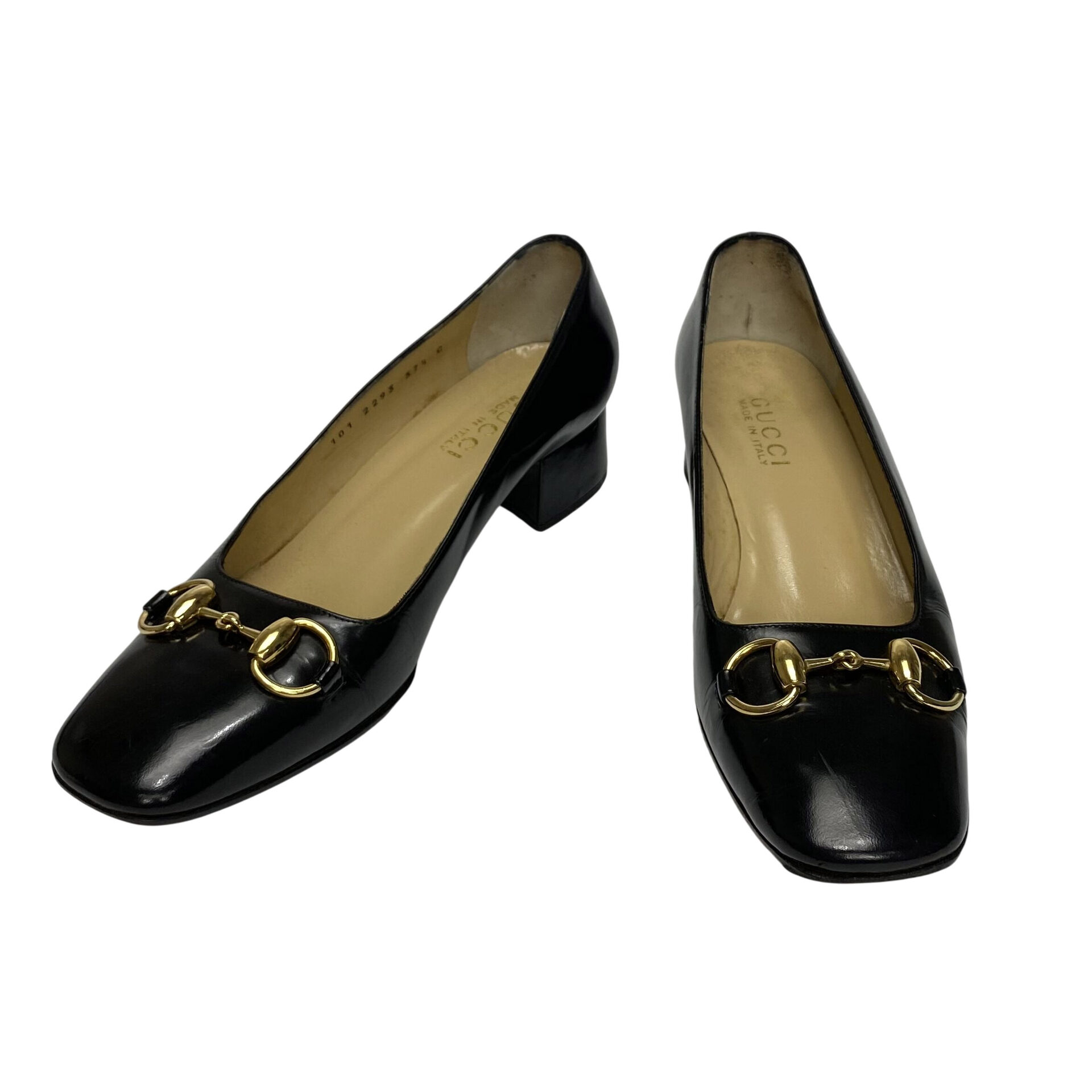 Sapato Gucci Horsebit Vintage Preto