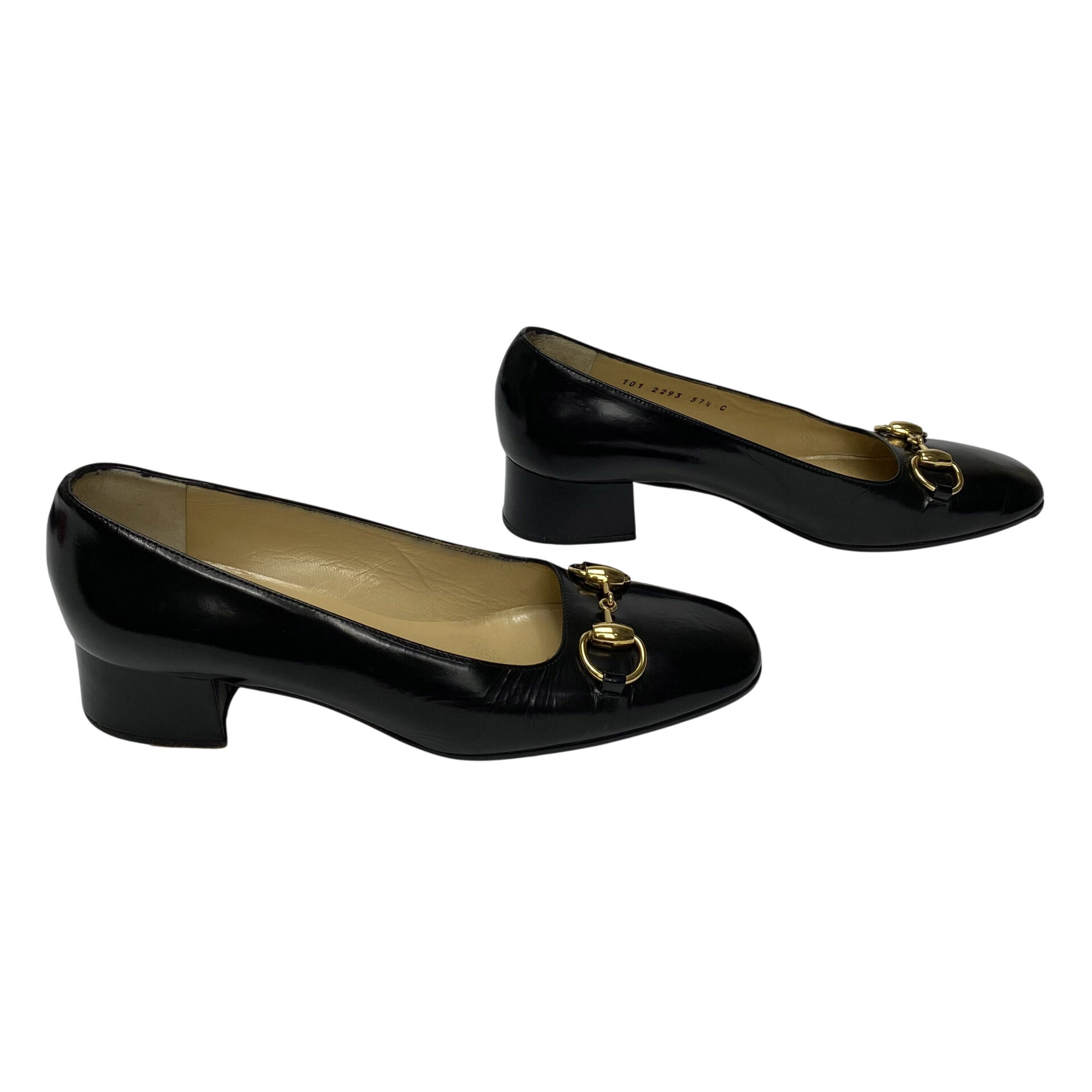 Sapato Gucci Horsebit Vintage Preto