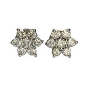 Par de Brincos Flor - 0.86 ct.