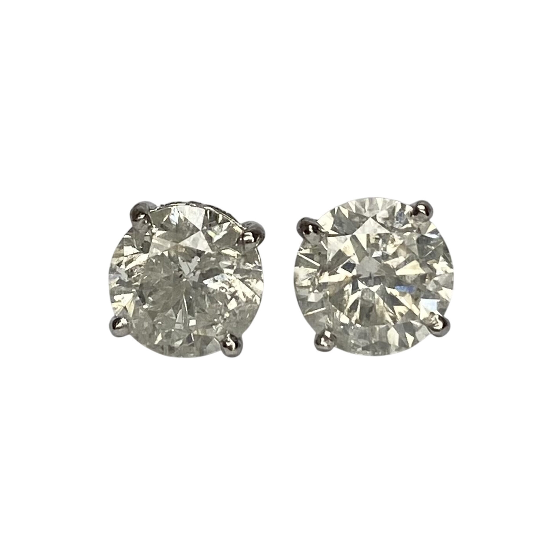 Par de Brincos Solitários - 2.04 ct.