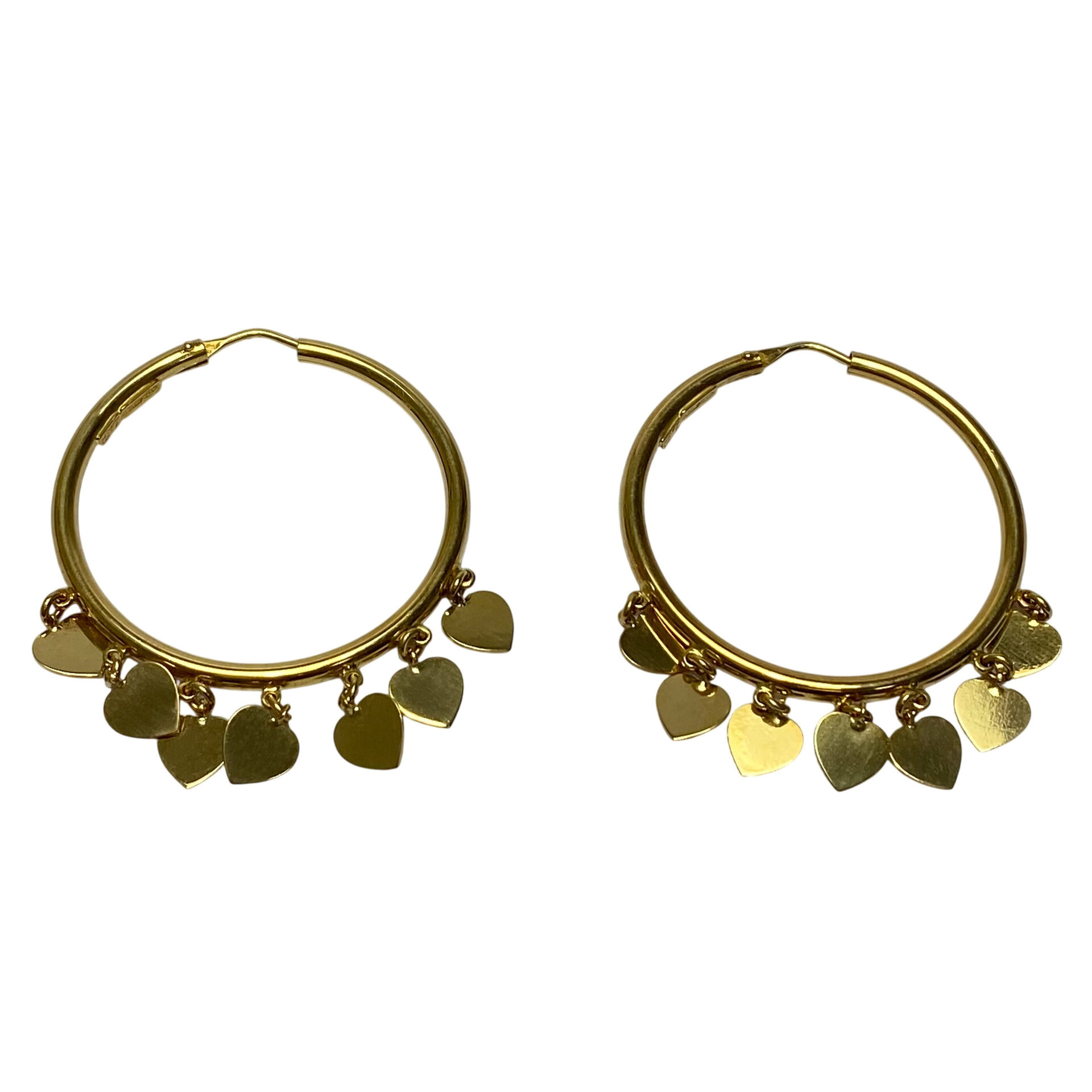 Par de Brincos Argolas Ouro Amarelo
