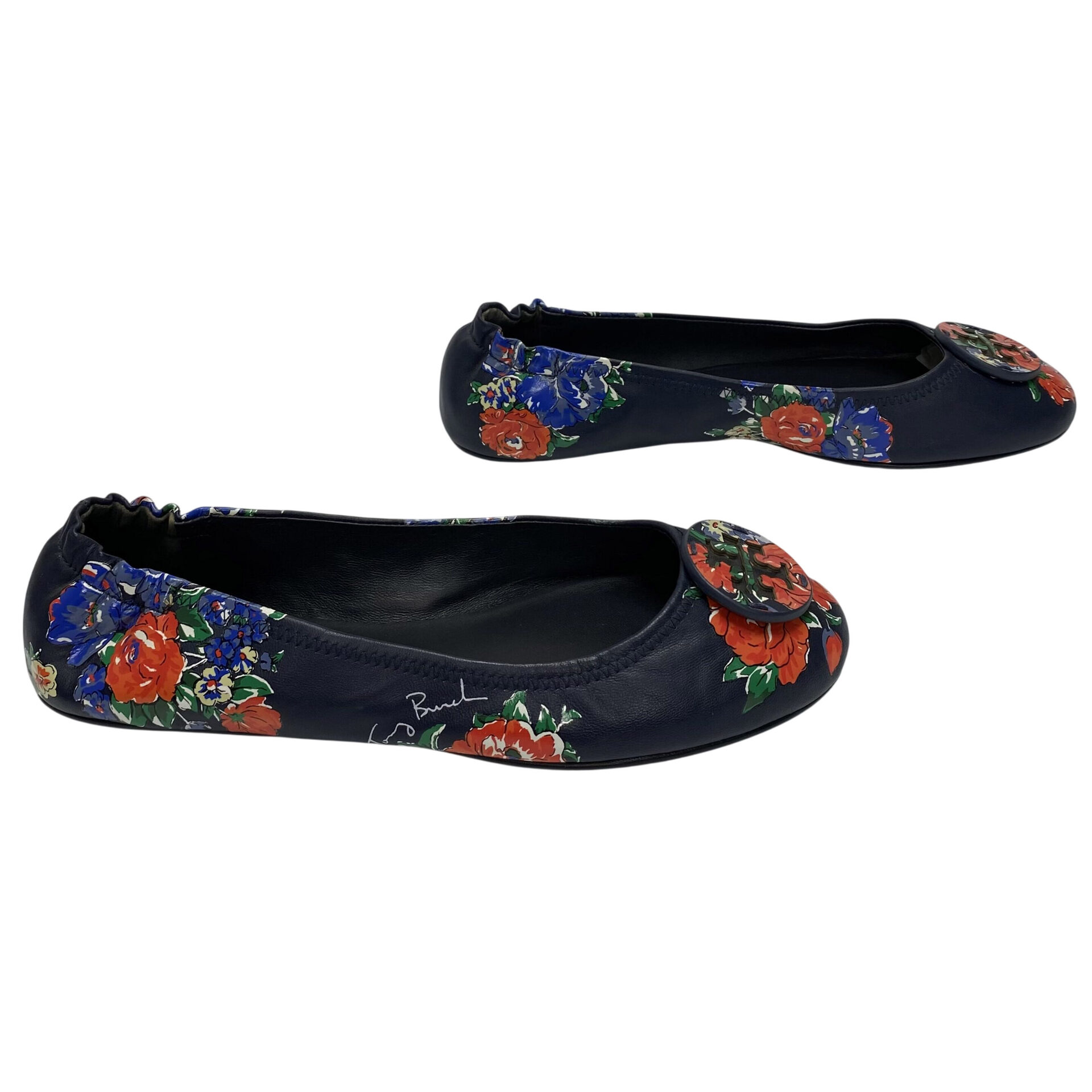 Sapatilha Tory Burch Couro Marinho