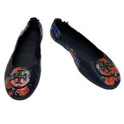 Sapatilha Tory Burch Couro Marinho