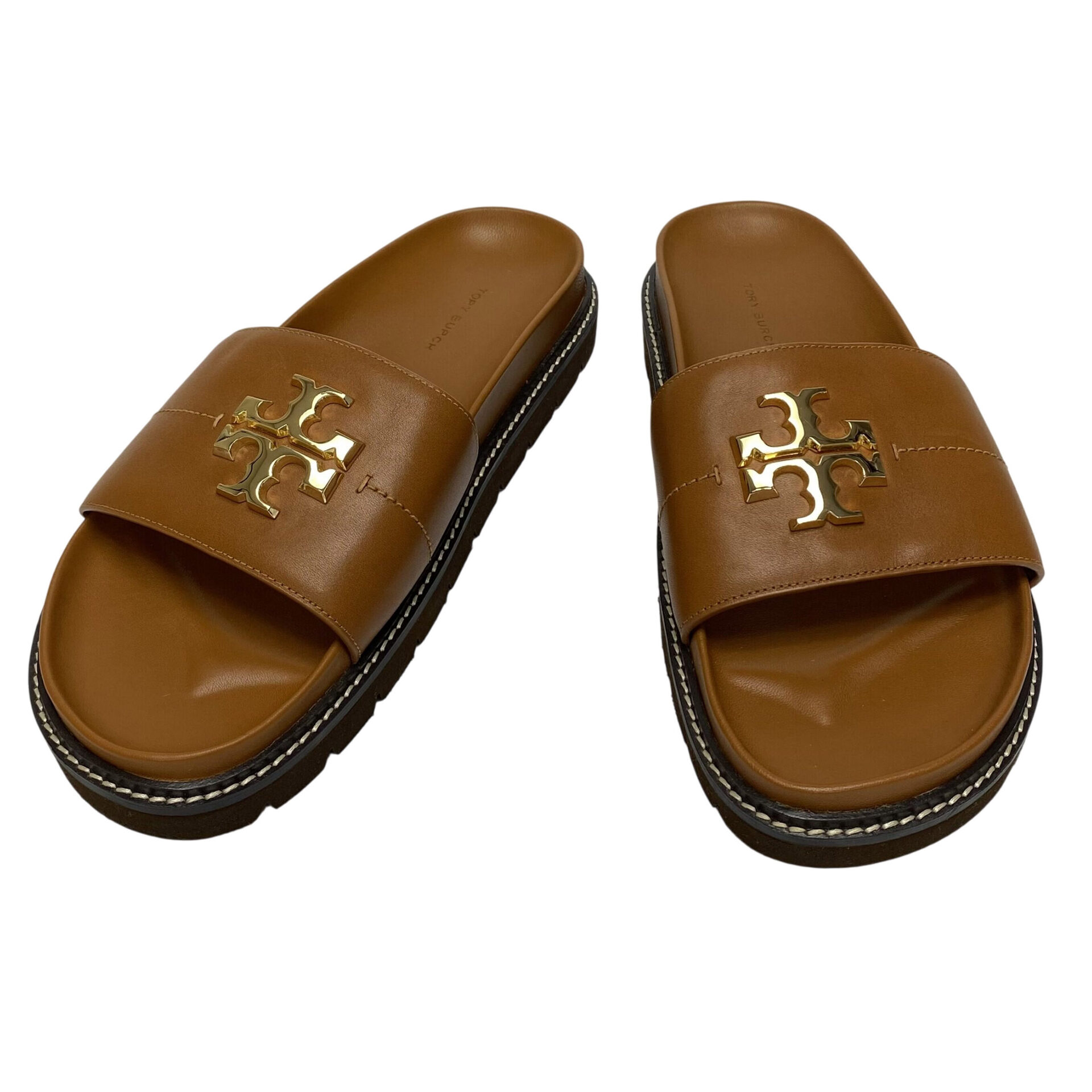 Slide Tory Burch Everly Caramelo