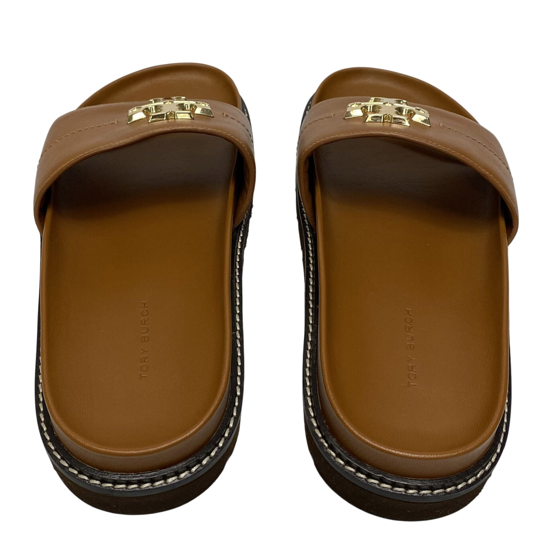Slide Tory Burch Everly Caramelo