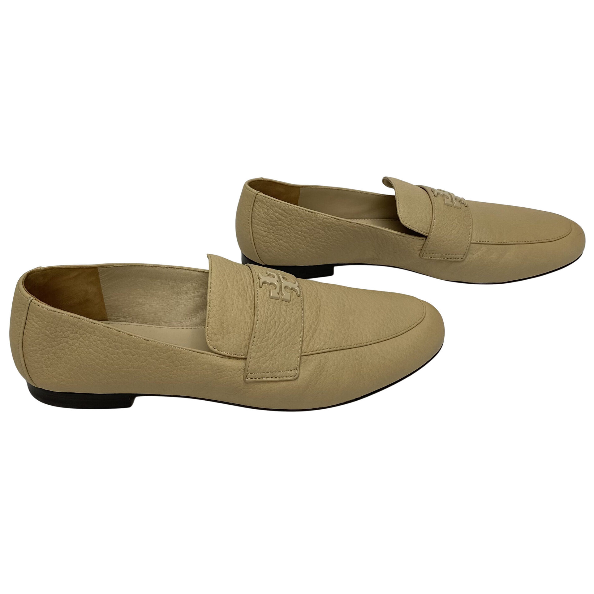Mocassim Tory Burch Eleanor Couro Bege