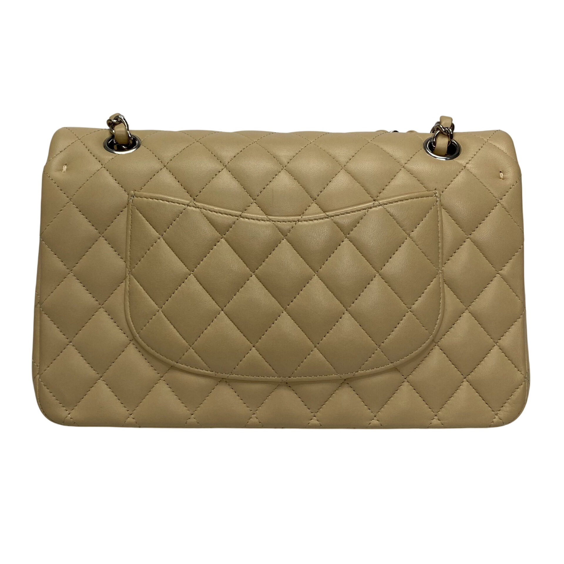 Bolsa Chanel Classic Medium Double Flap Bege