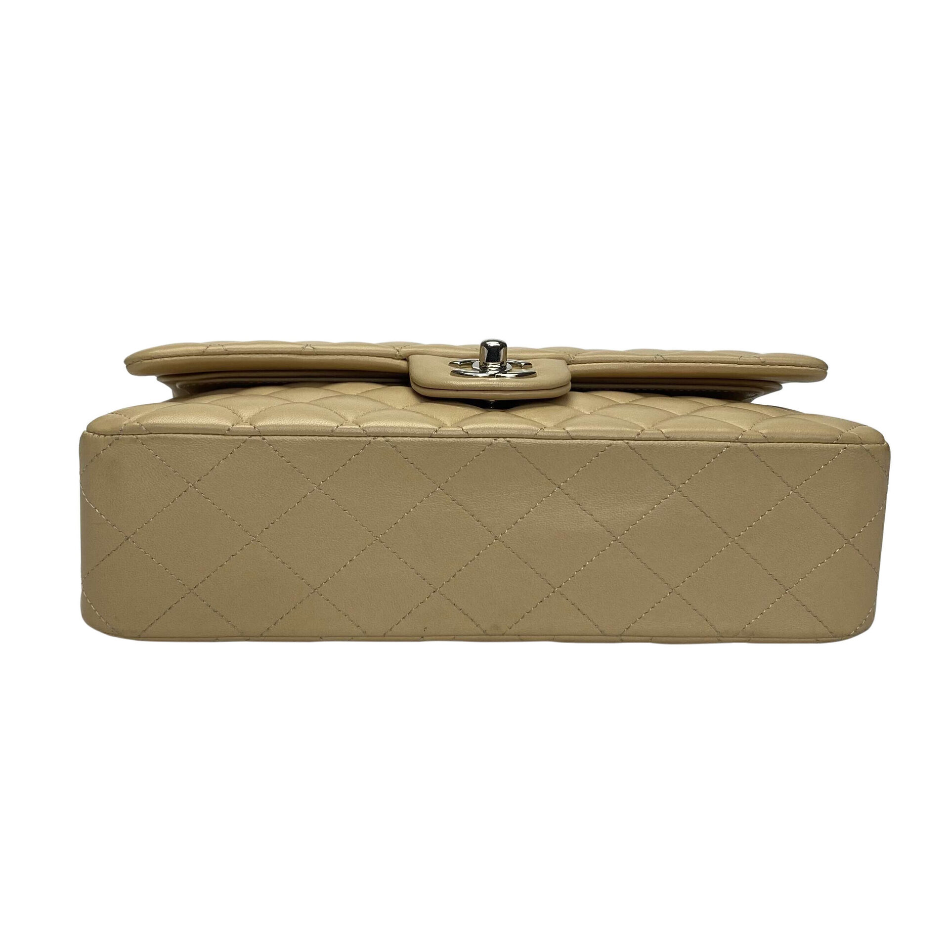 Bolsa Chanel Classic Medium Double Flap Bege