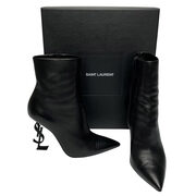 Bota Saint Laurent Opyum 105 Preta