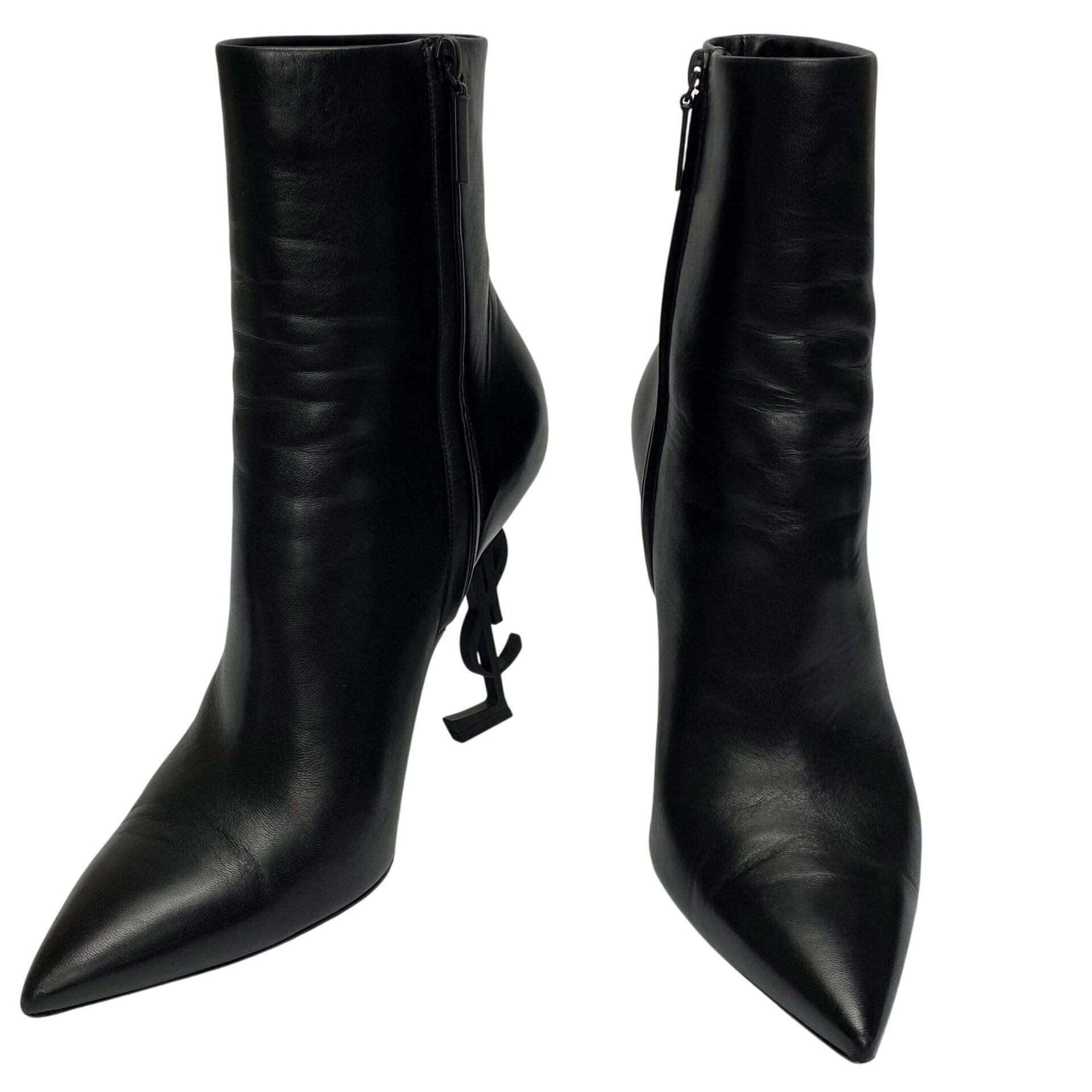 Bota Saint Laurent Opyum 105 Preta