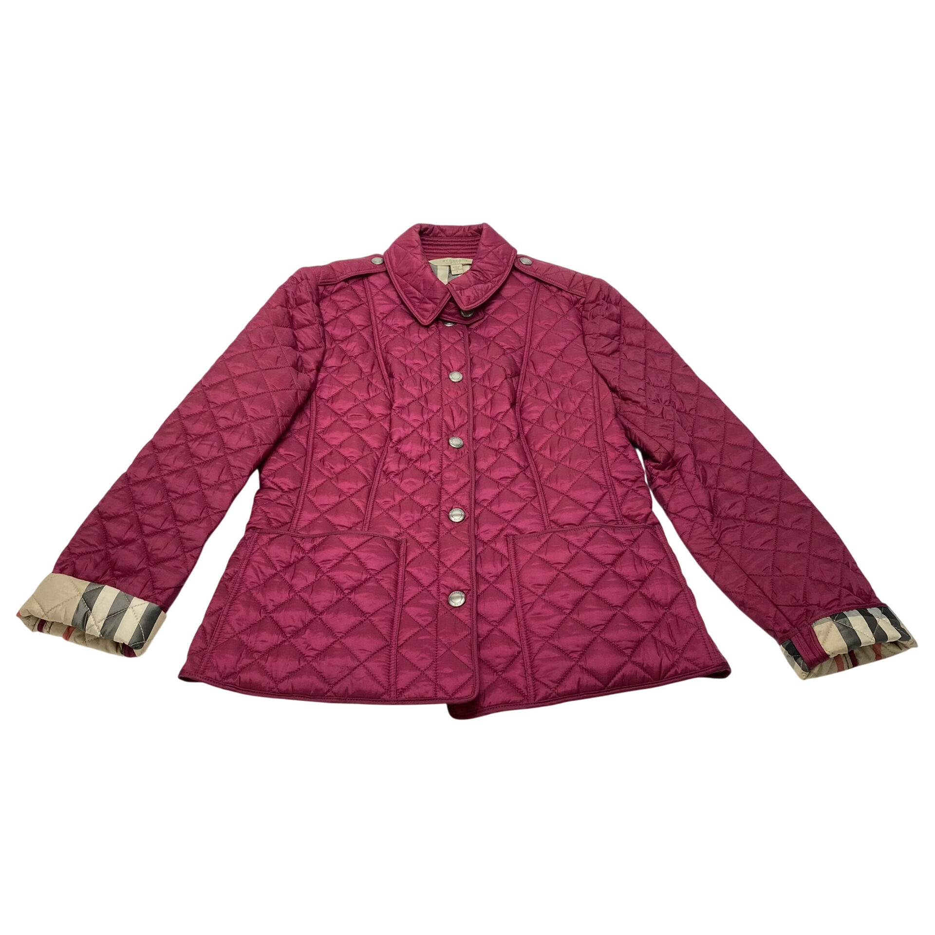 Casaco Burberry Matelassê Rosa