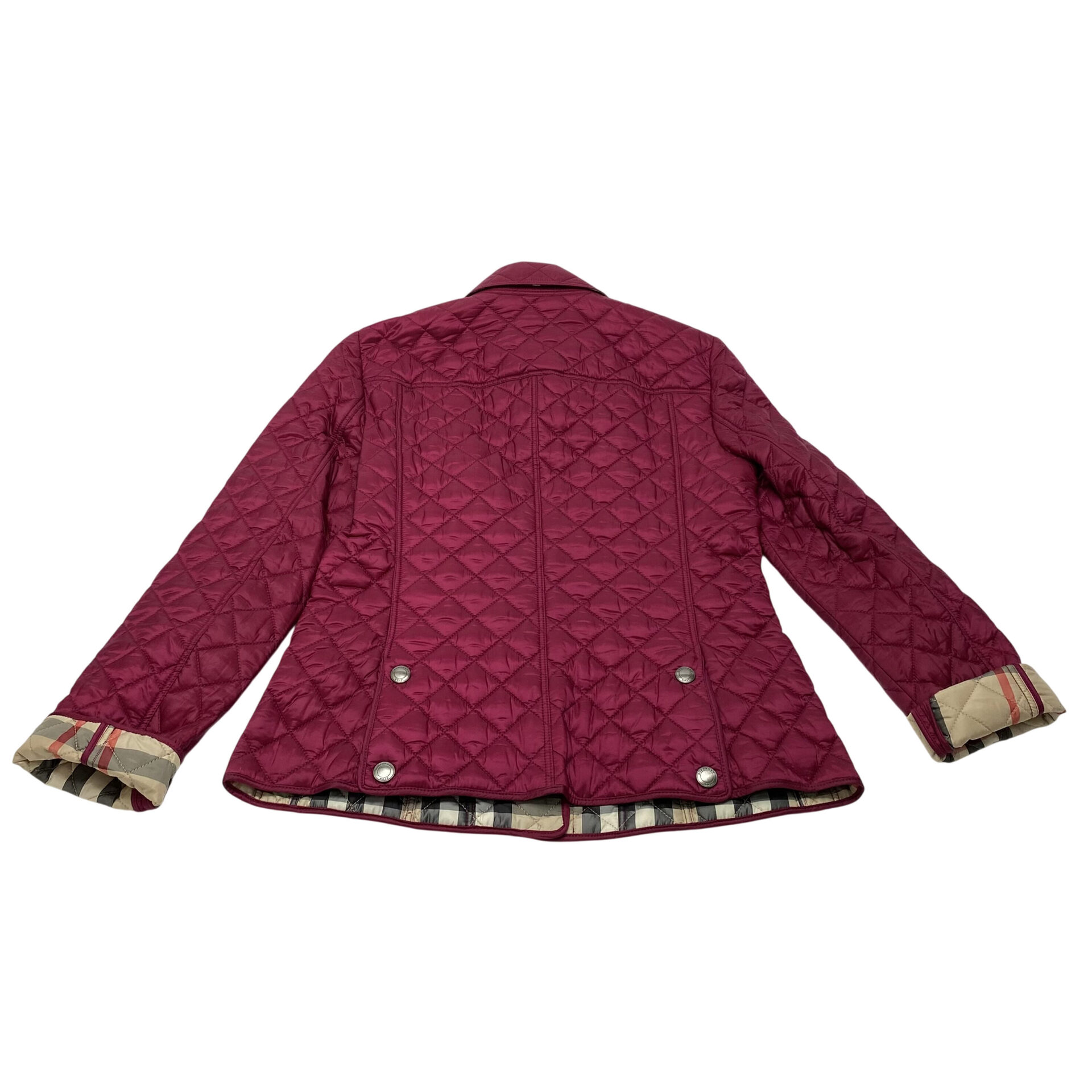 Casaco Burberry Matelassê Rosa