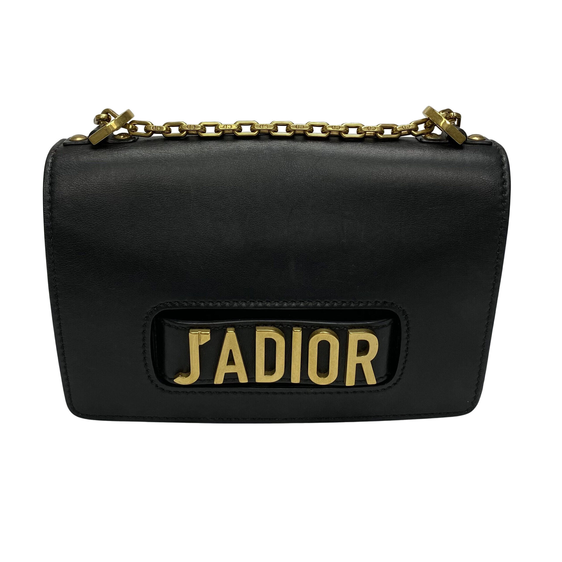 Bolsa Christian Dior J´Adior Flap Preta