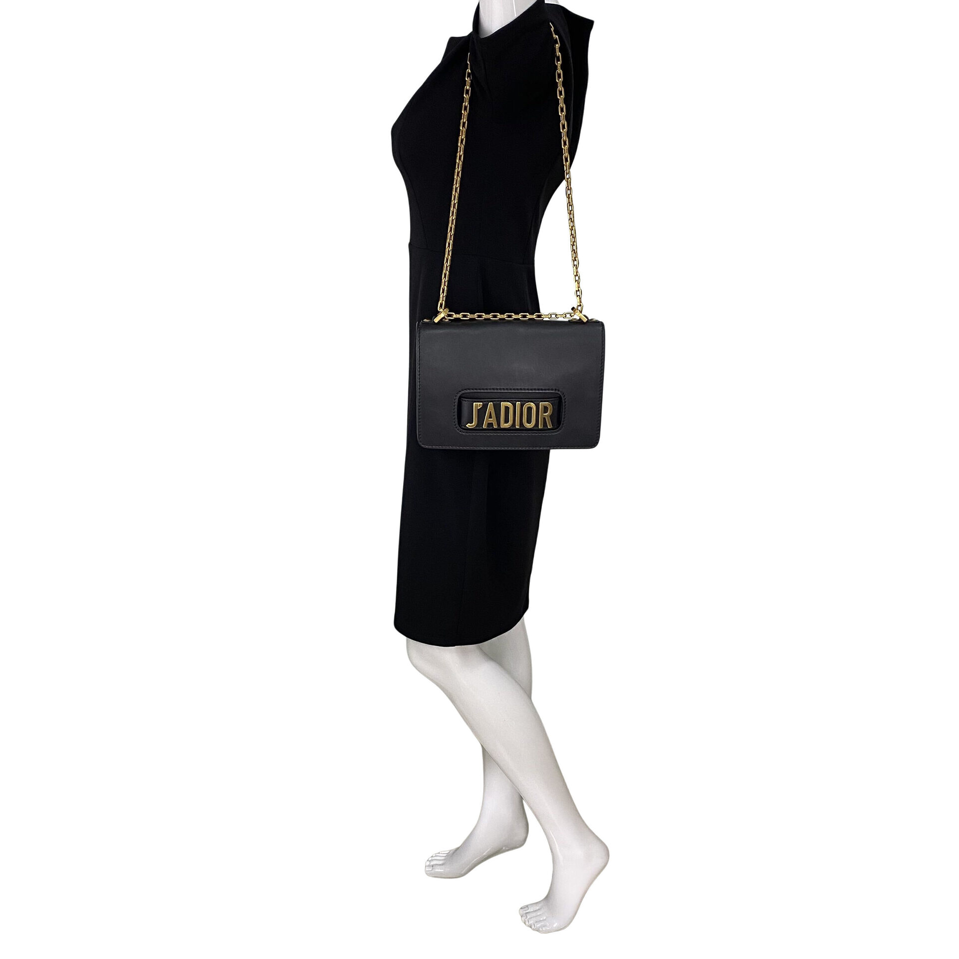 Bolsa Christian Dior J´Adior Flap Preta