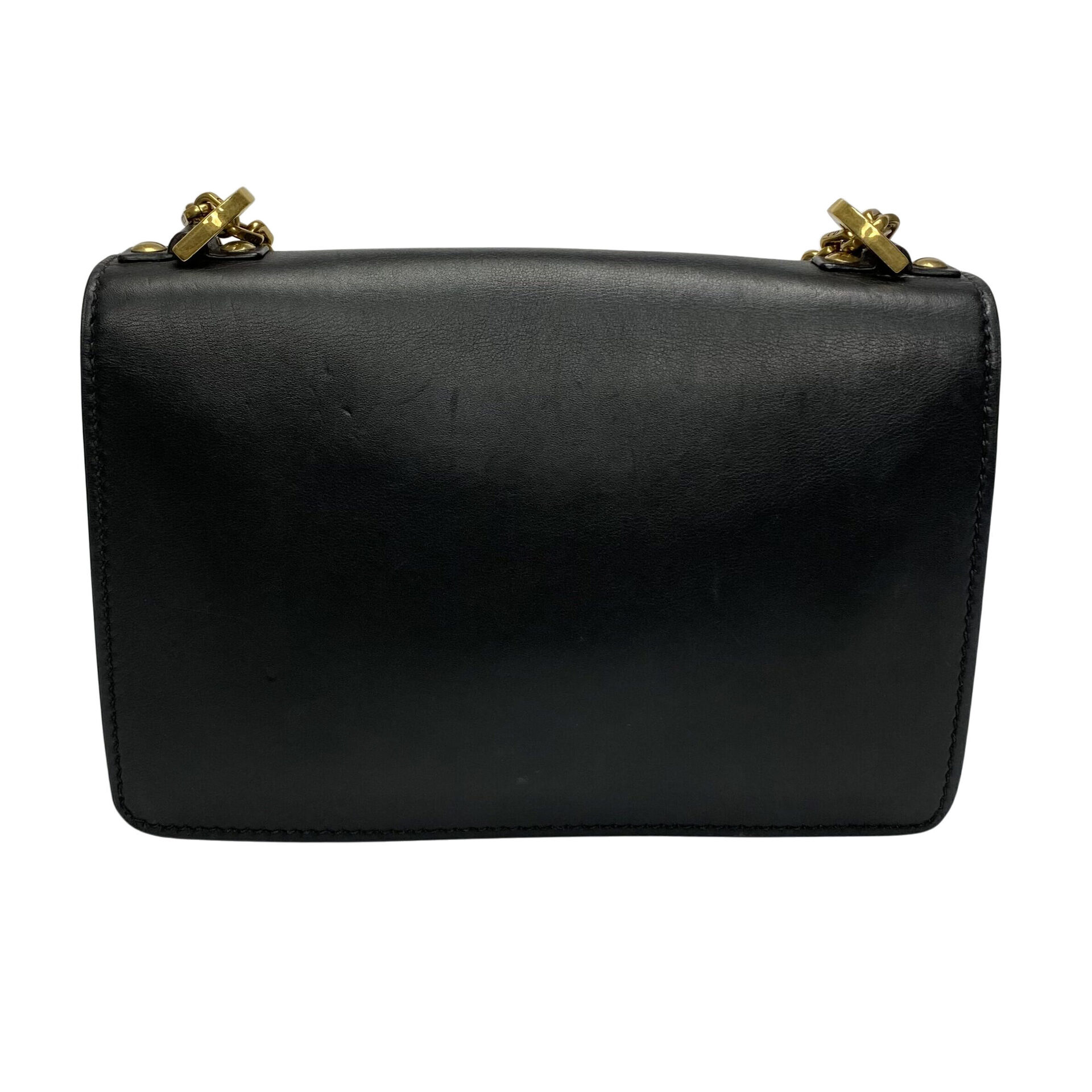 Bolsa Christian Dior J´Adior Flap Preta