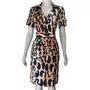 Vestido DVF Seda Estampa Animal Print