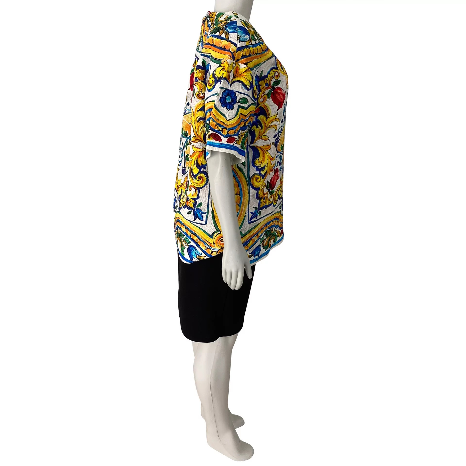 Blusa Dolce & Gabbana Estampa Majolica