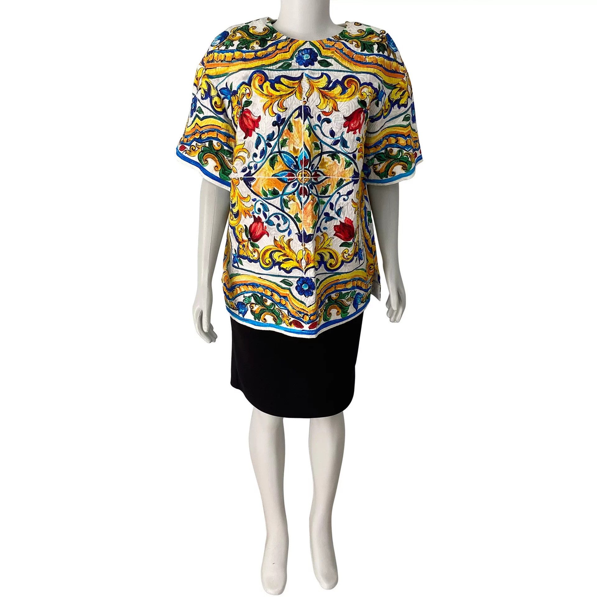Blusa Dolce & Gabbana Estampa Majolica
