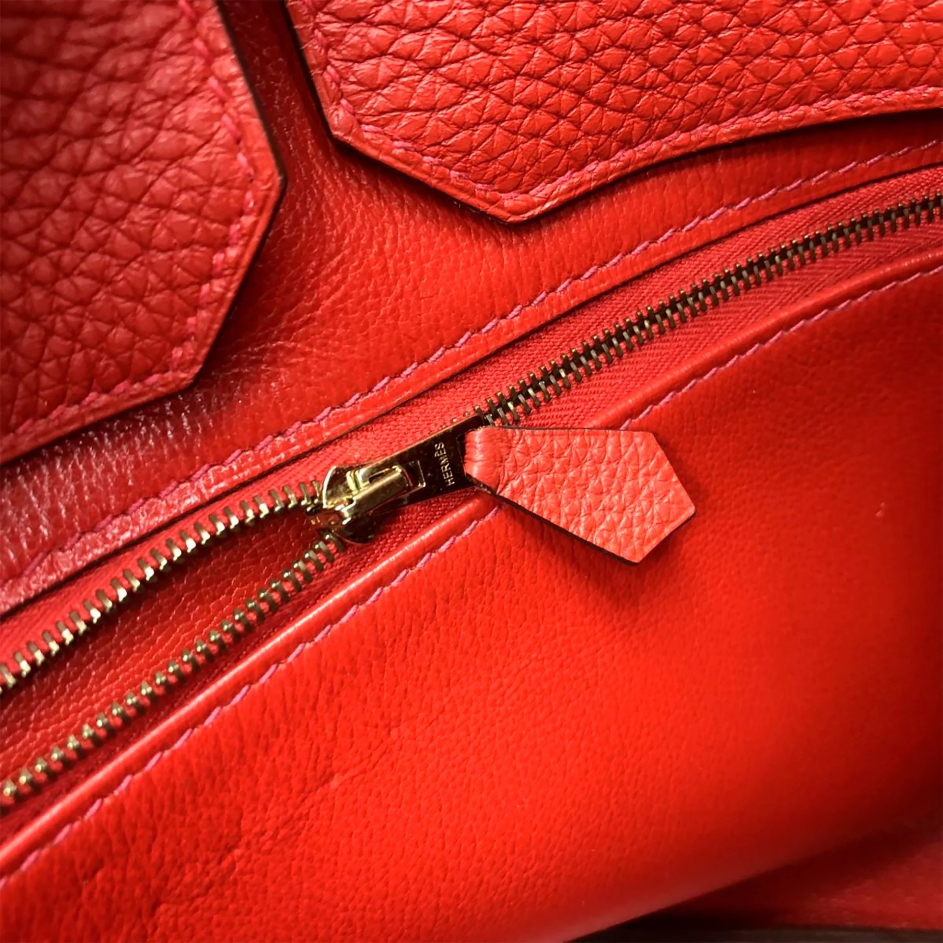 Bolsa Hermès Birkin 40 Vermelha