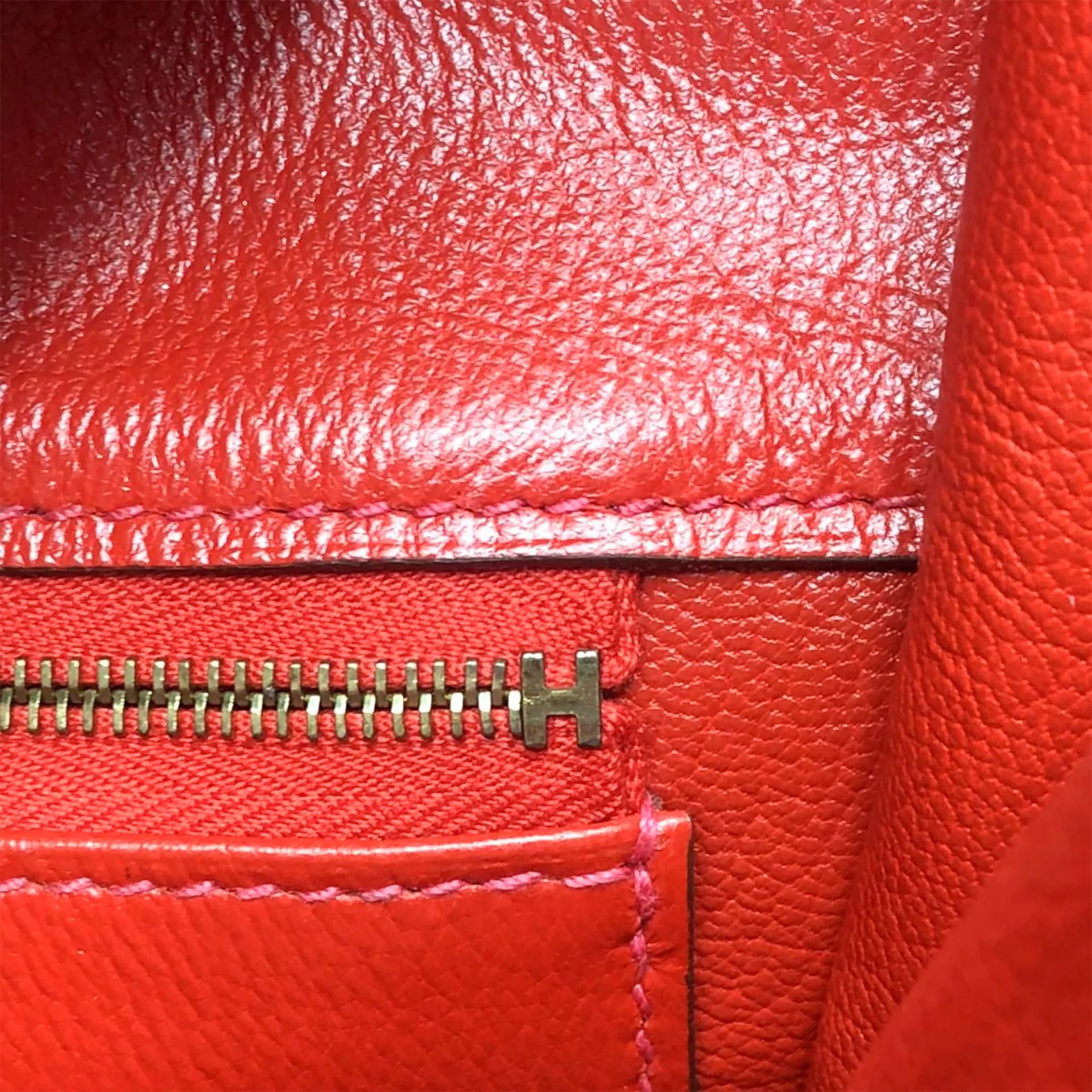 Bolsa Hermès Birkin 40 Vermelha