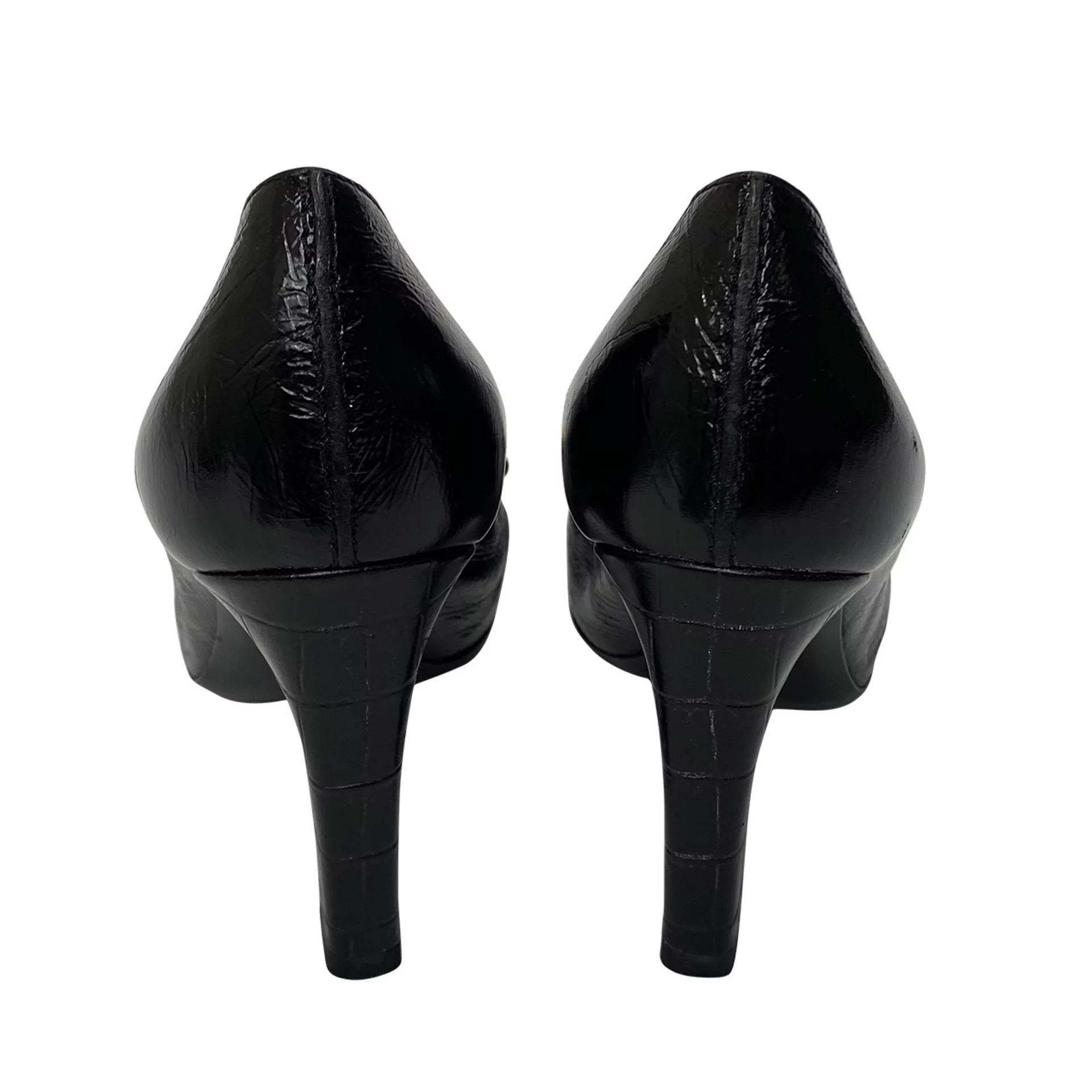 Sapato Louis Vuitton Couro Preto