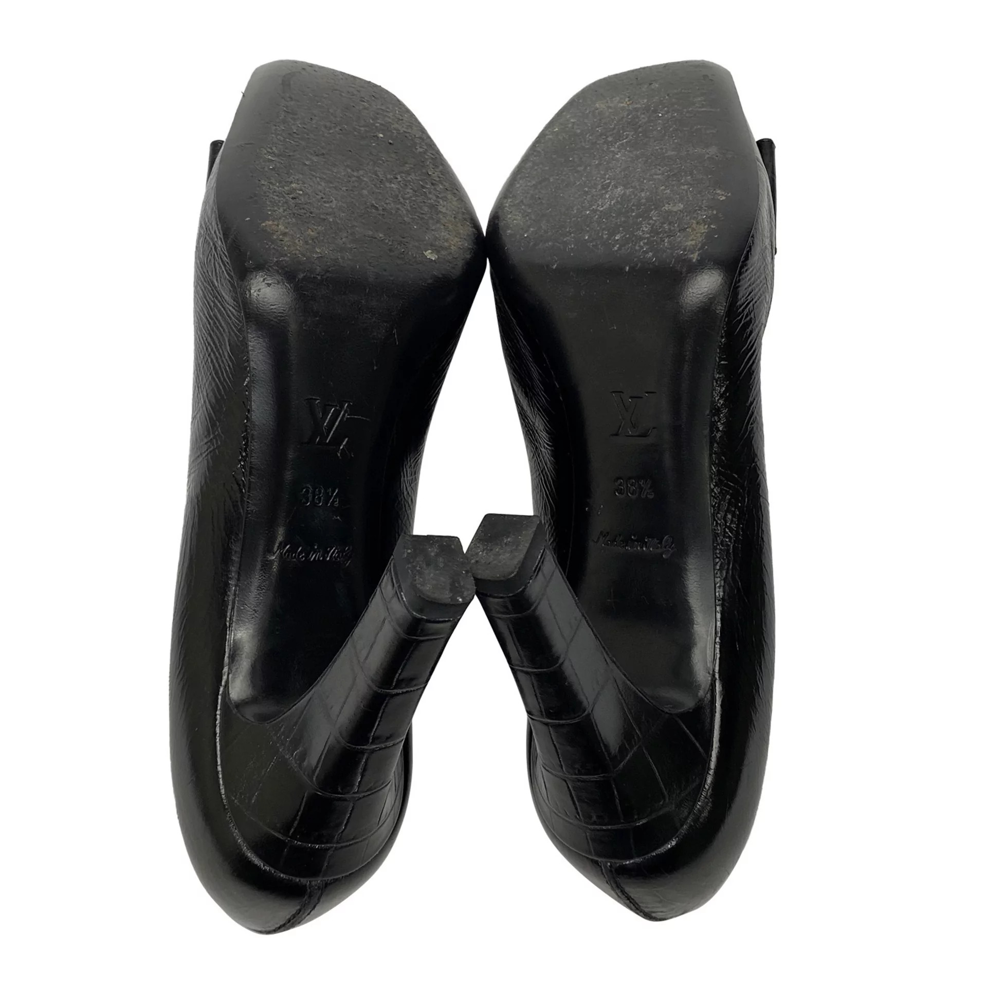 Sapato Louis Vuitton Couro Preto