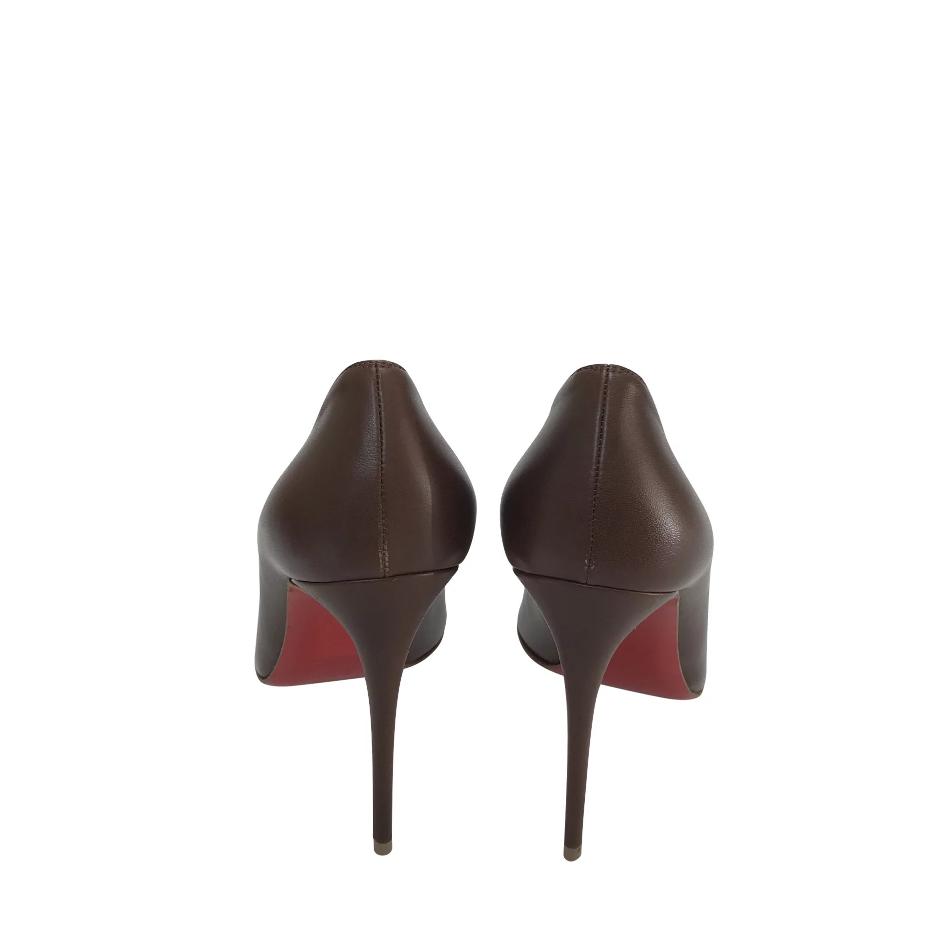 Scarpin Christian Louboutin Couro Marrom