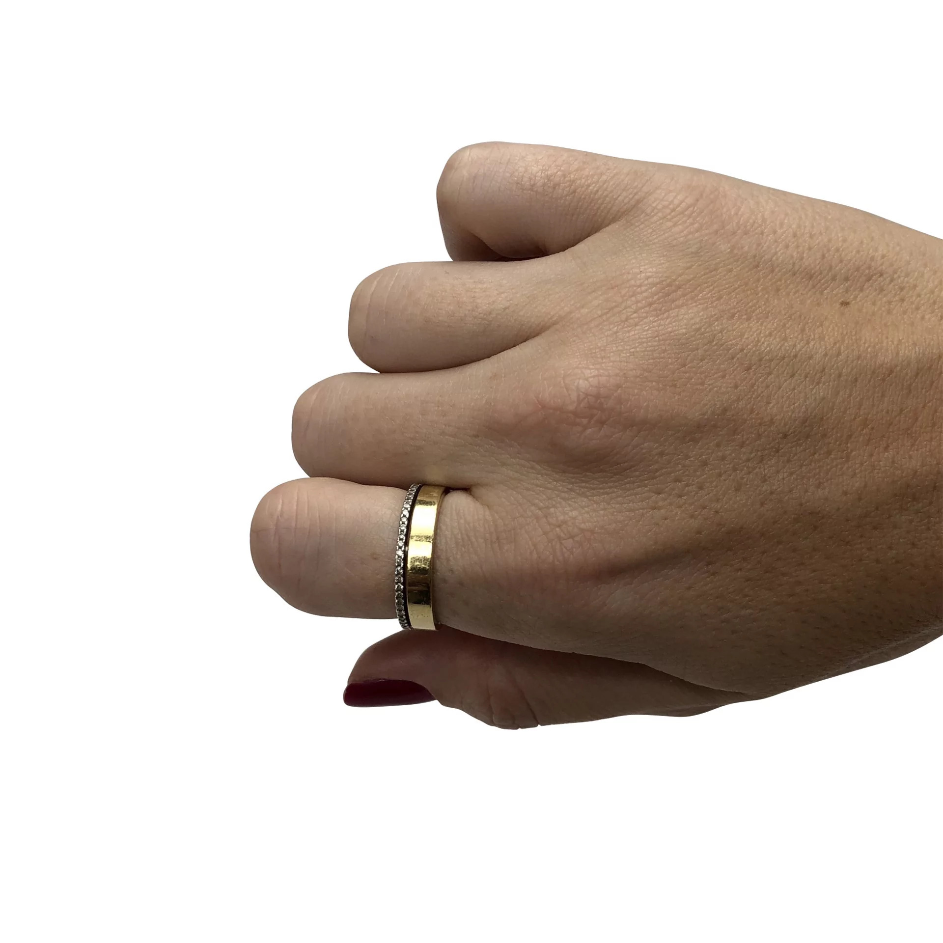 Anel / Aliança em Ouro 18 K Vivara