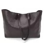 Bolsa Saint Laurent Tote Shopping Couro Marrom