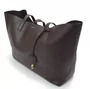 Bolsa Saint Laurent Tote Shopping Couro Marrom