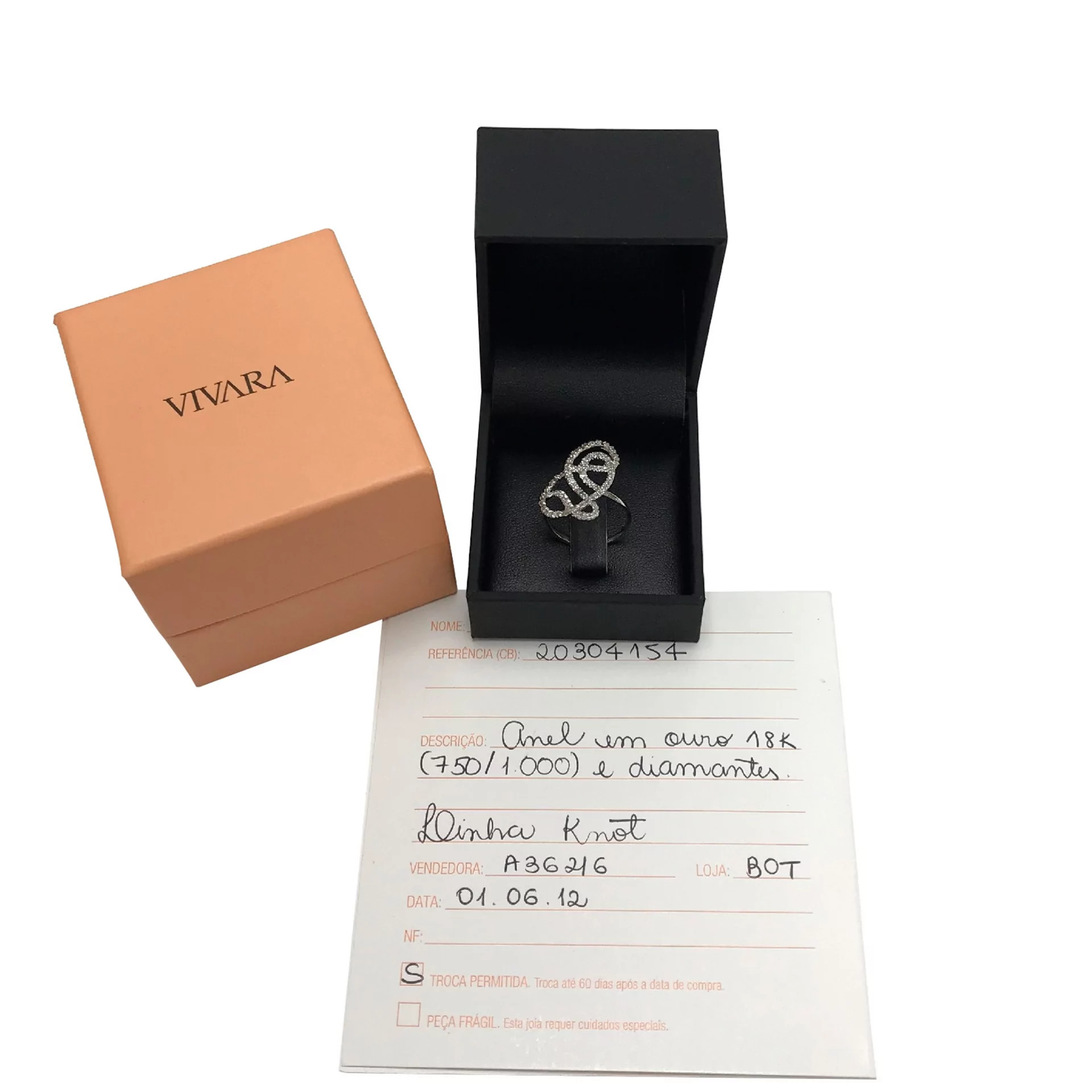 Anel Vivara - Linha Knot