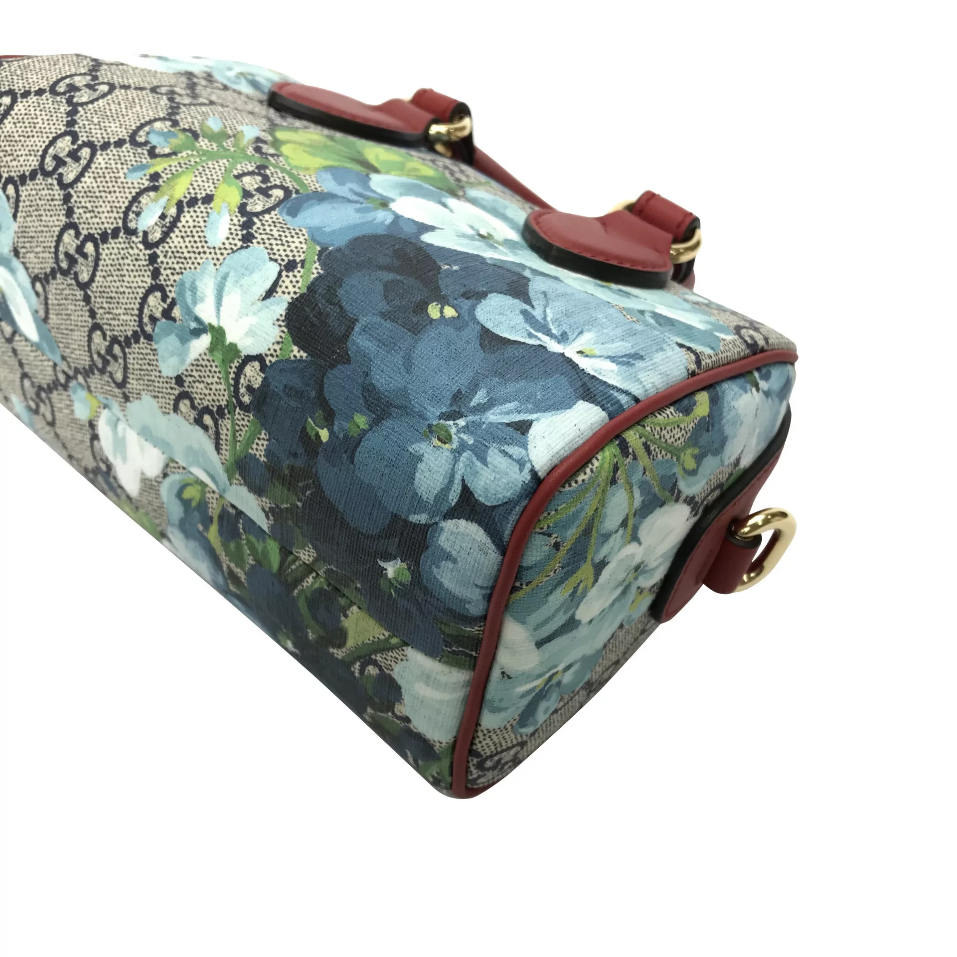 Bolsa Gucci Mini Boston GG Blooms Estampada