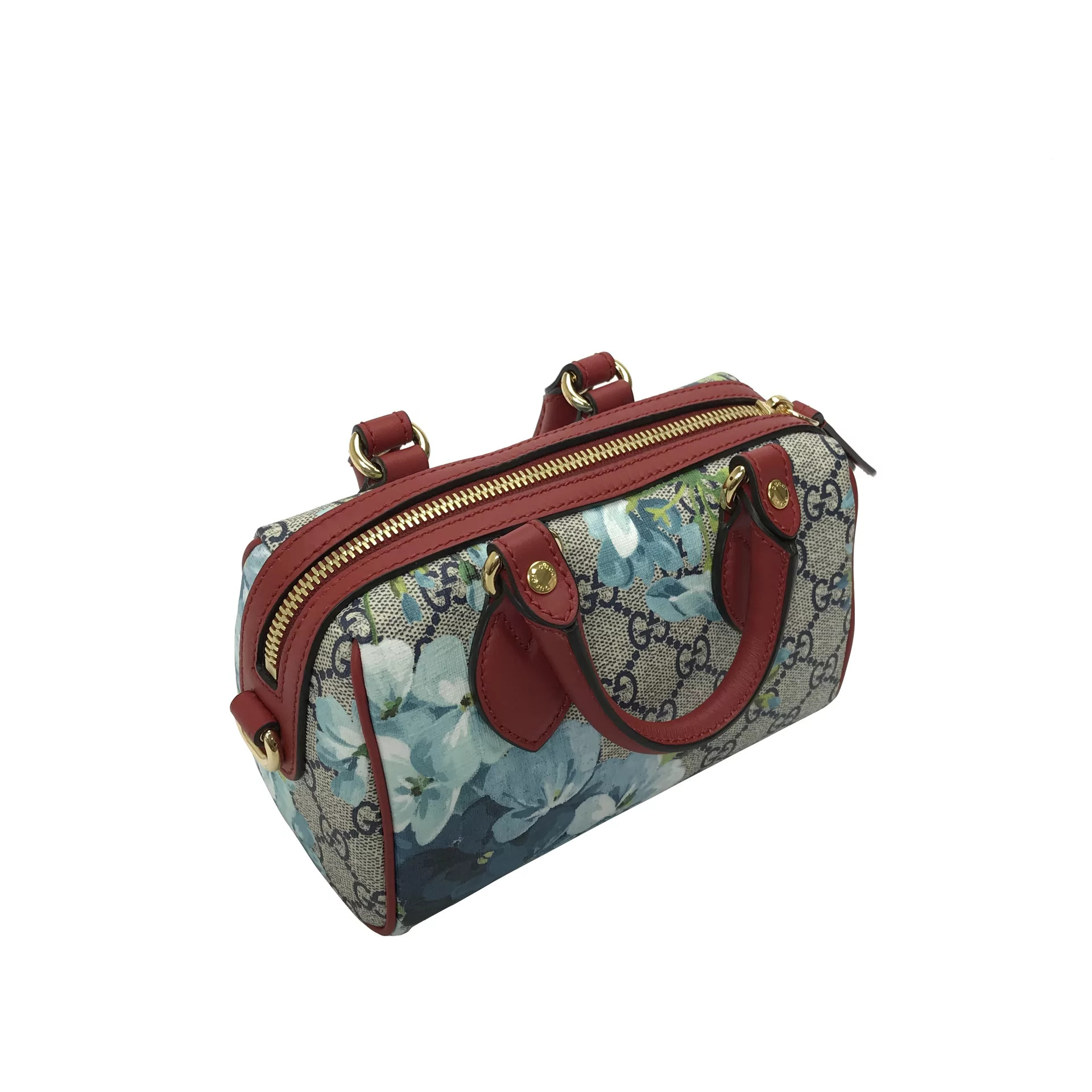 Bolsa Gucci Mini Boston GG Blooms Estampada