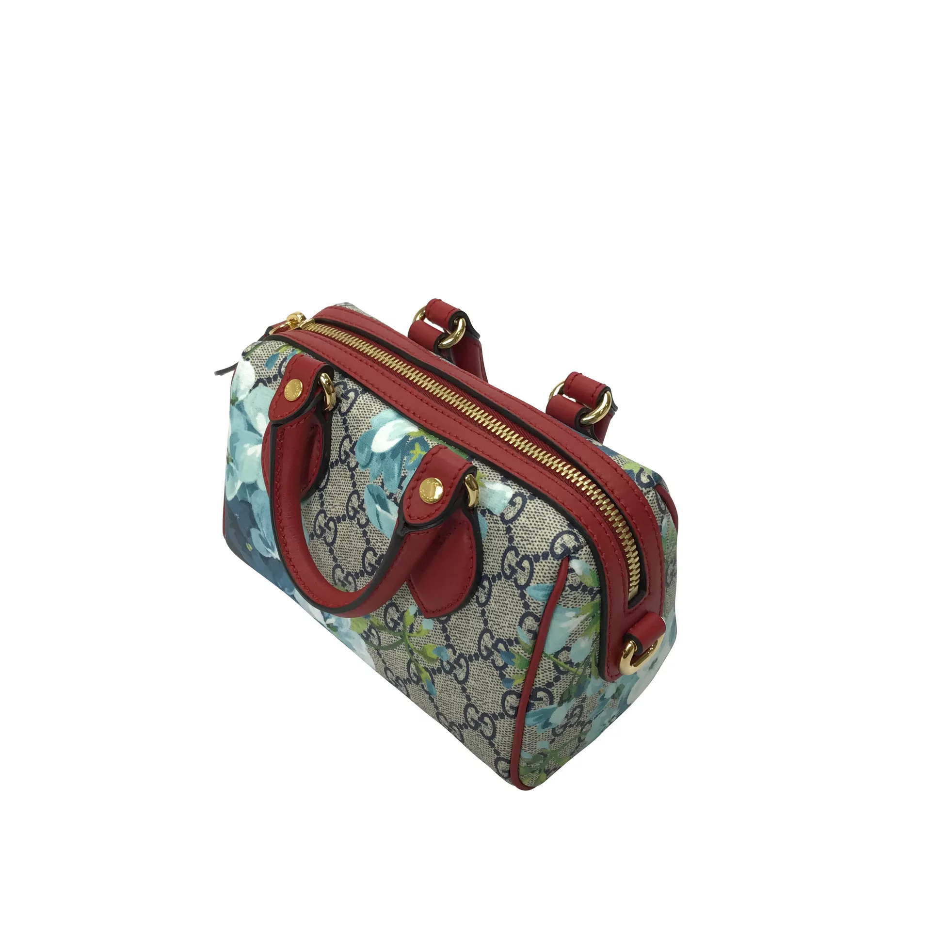 Bolsa Gucci Mini Boston GG Blooms Estampada