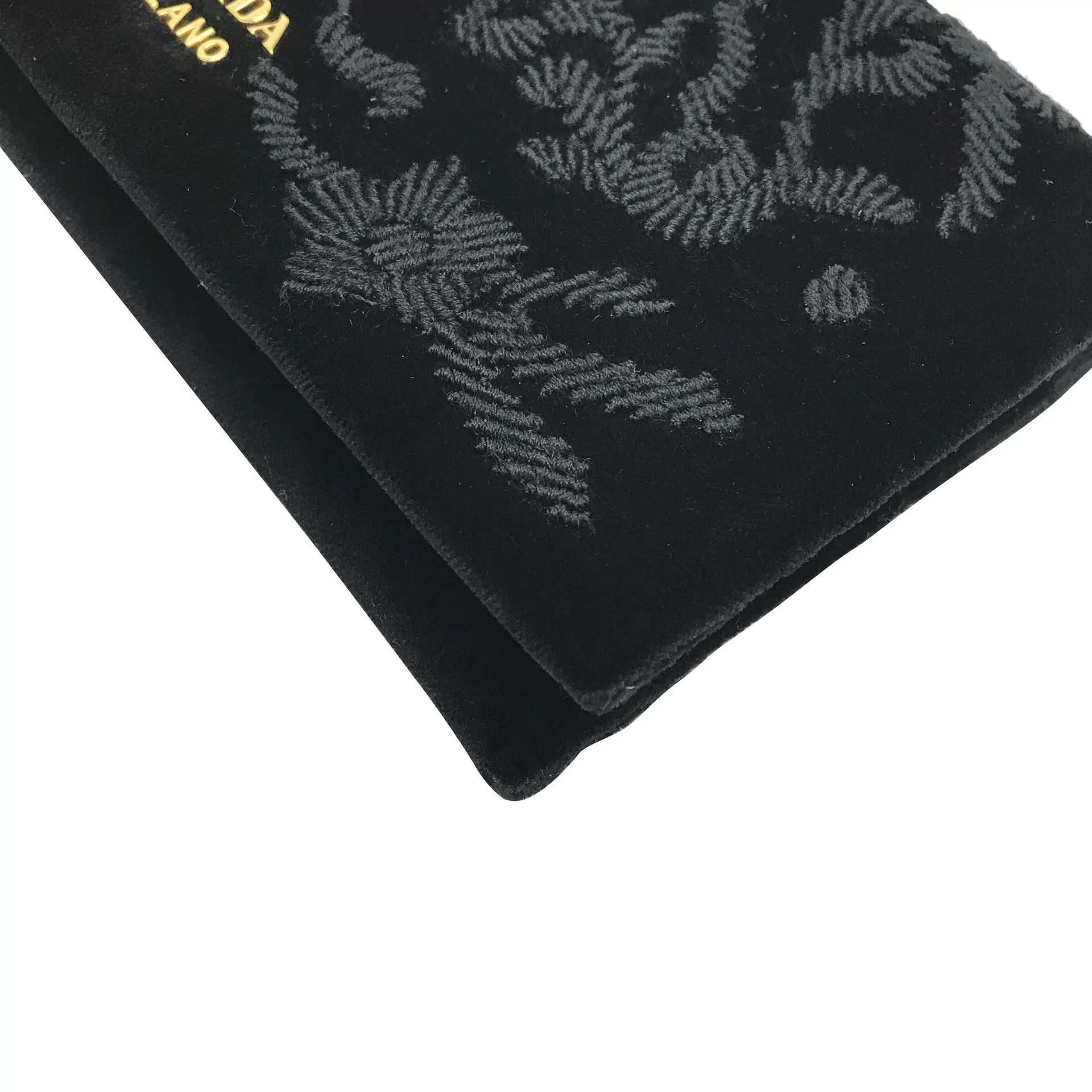 Clutch Prada Pouch Bag Veludo Preta 