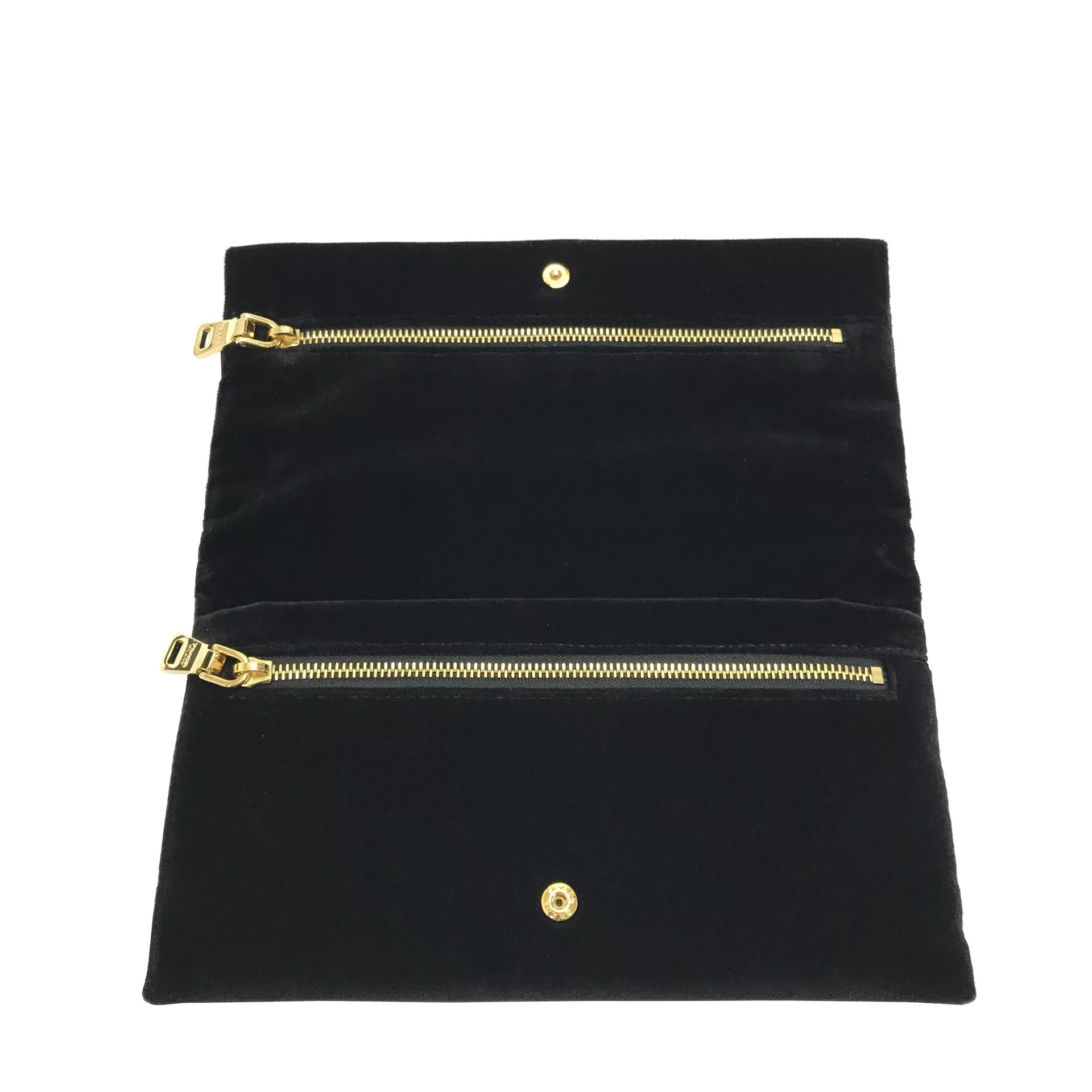 Clutch Prada Pouch Bag Veludo Preta 