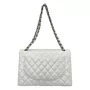 Bolsa Chanel Classic Flap Maxi Branca