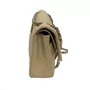 Bolsa Chanel Classic Flap Média Bege