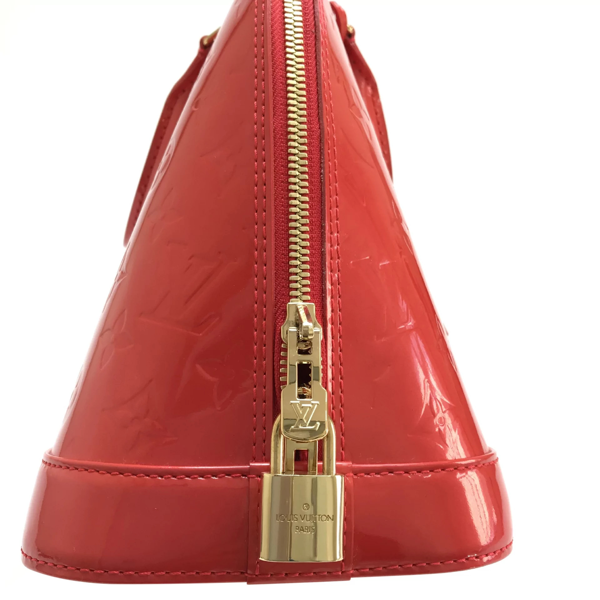 Bolsa Louis Vuitton Alma Verniz Vermelha 